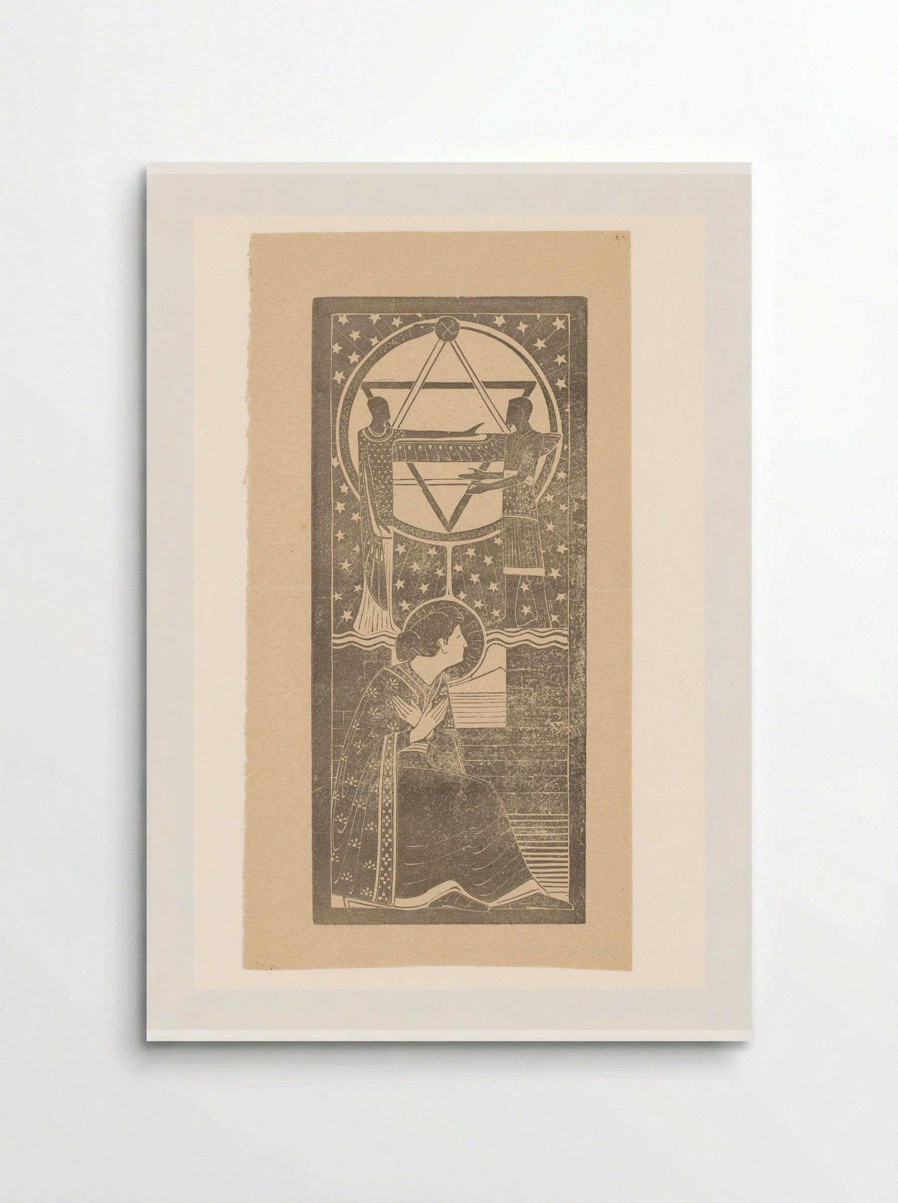 Ruïne van een tempel: tweede droom - Karel Petrus Cornelis de Bazel - Poster
