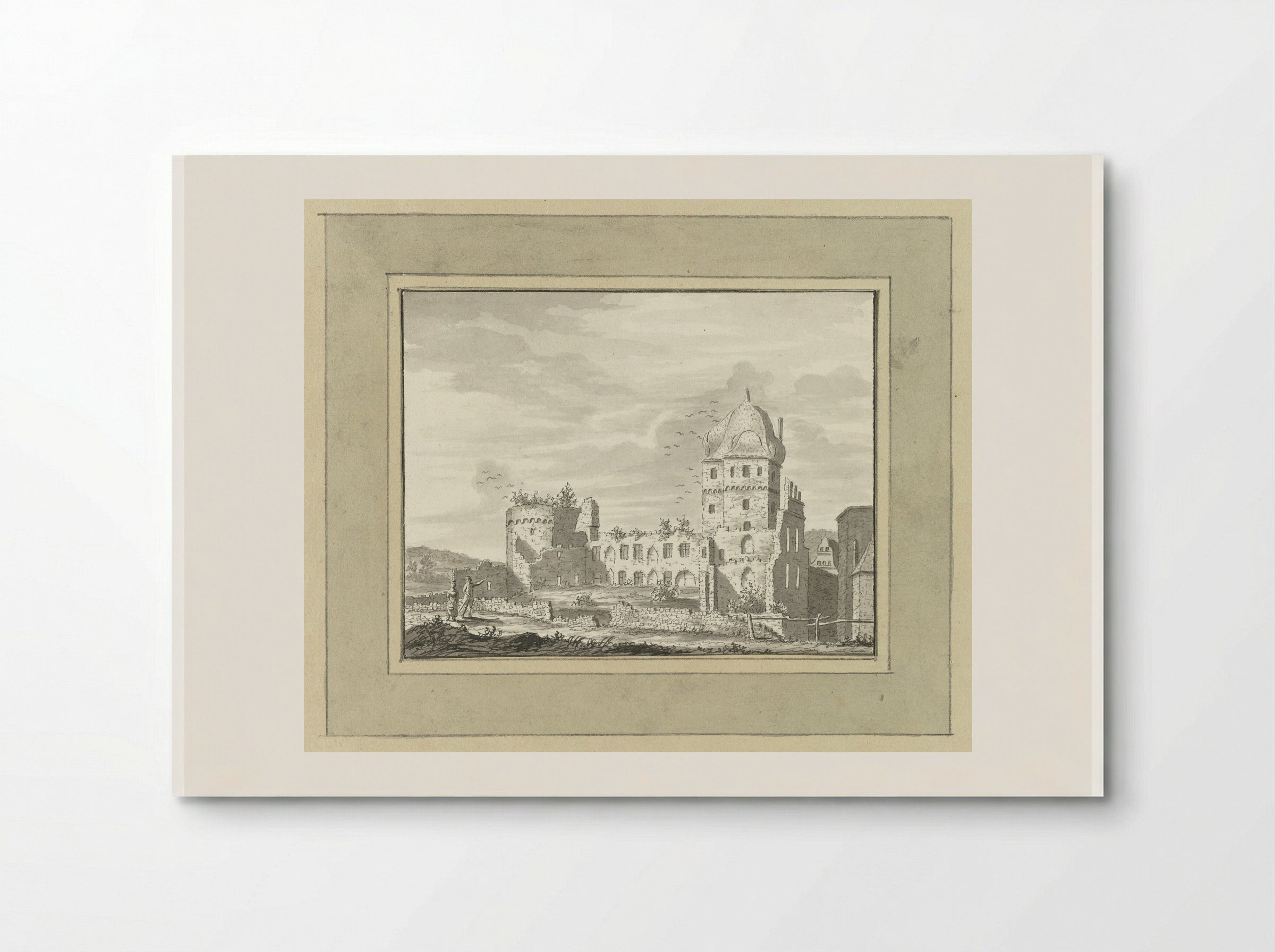 Ruïne van het slot te Andernach - Ernst Willem Jan Bagelaar - Poster