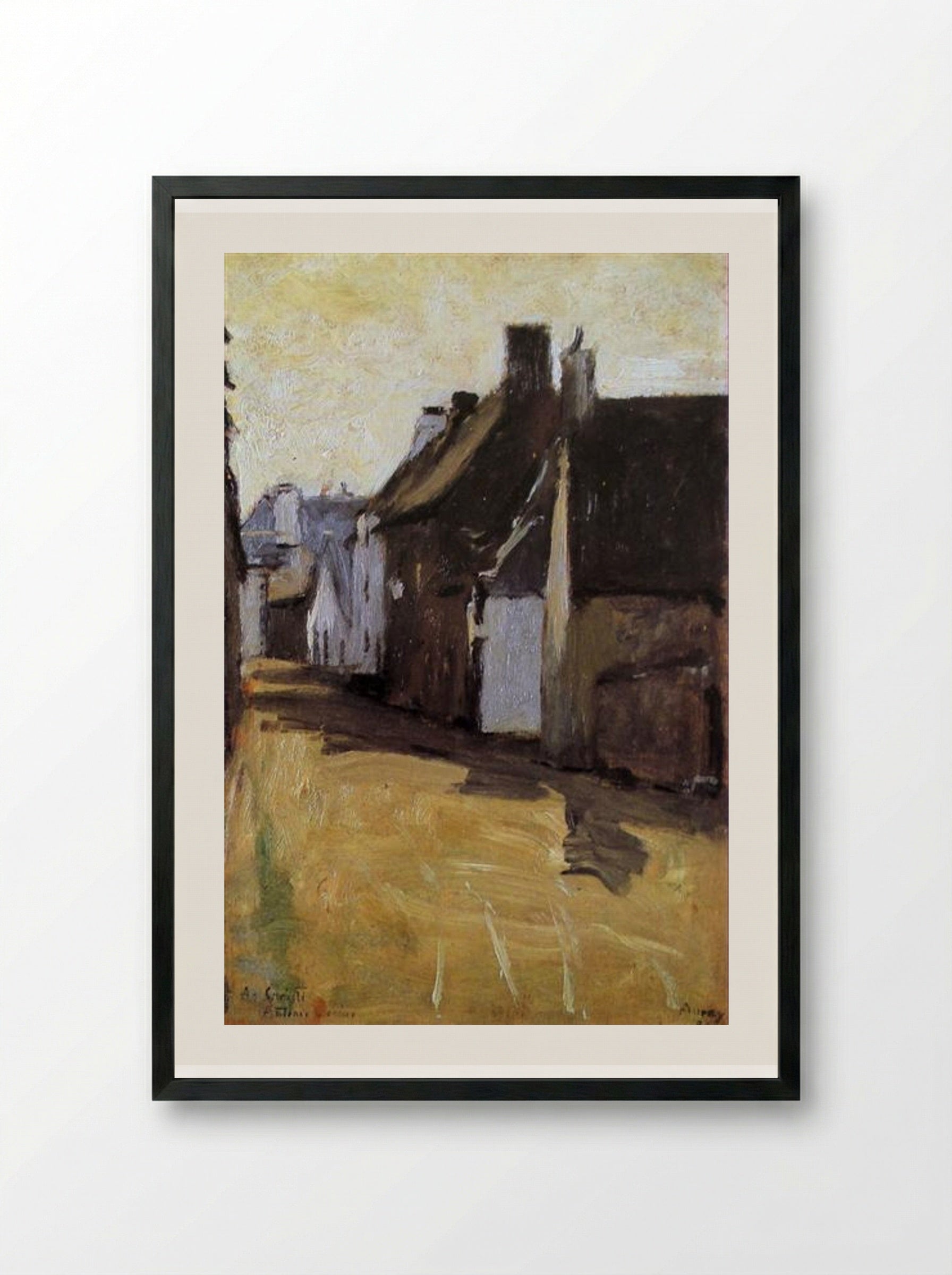 Rua Bretã - António Carneiro - Framed Print Black