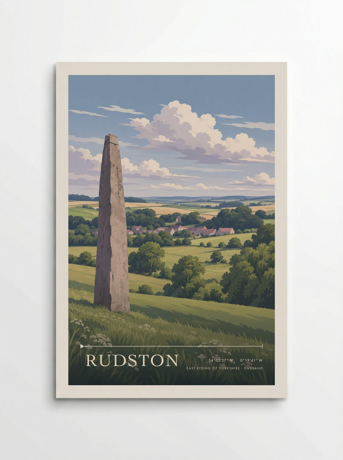 Rudston, East Riding of Yorkshire | Travel Poster - Poster