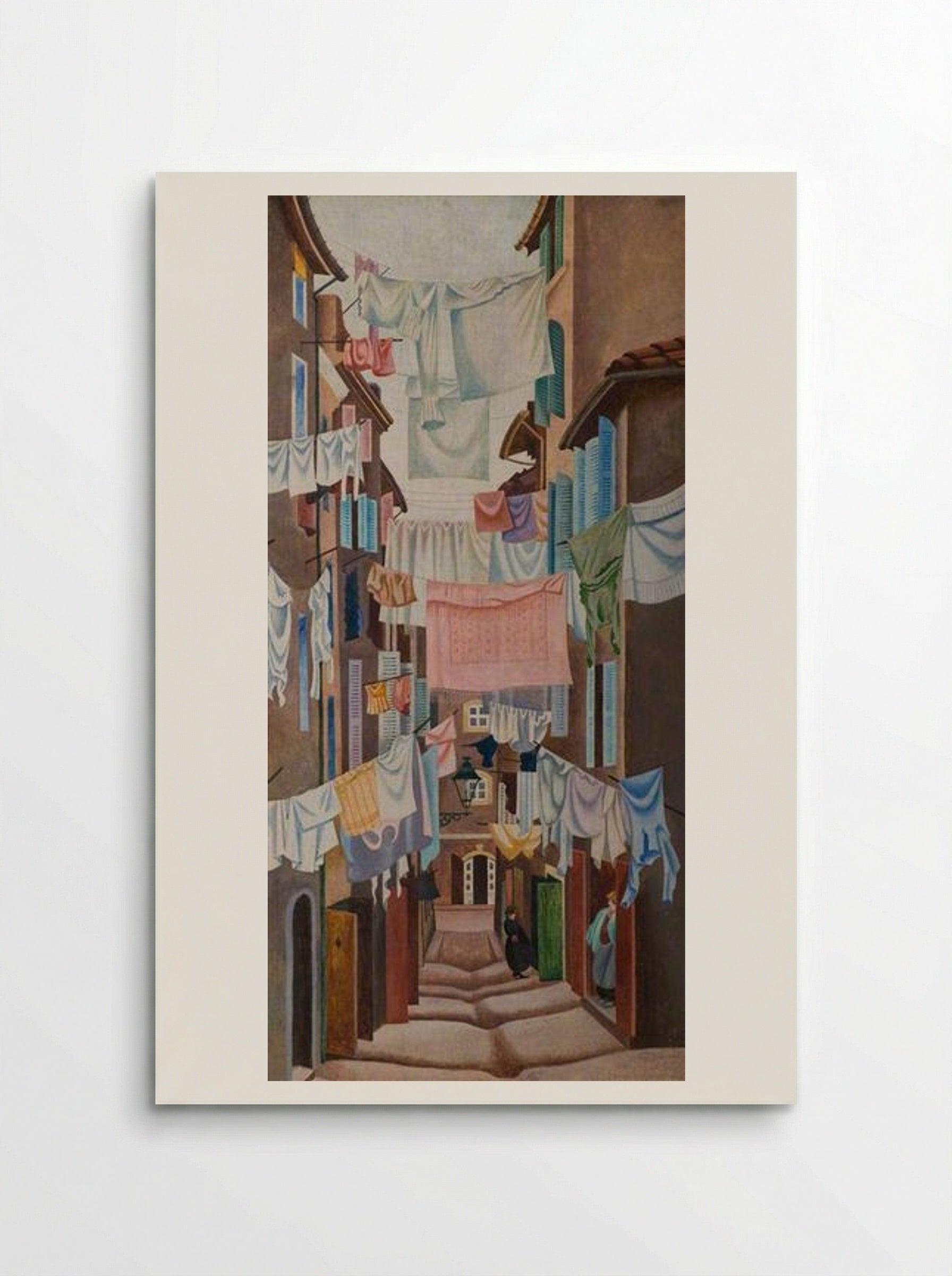 Rue Fontaine de Caylus, Marseilles, France - Edward Wadsworth - Poster