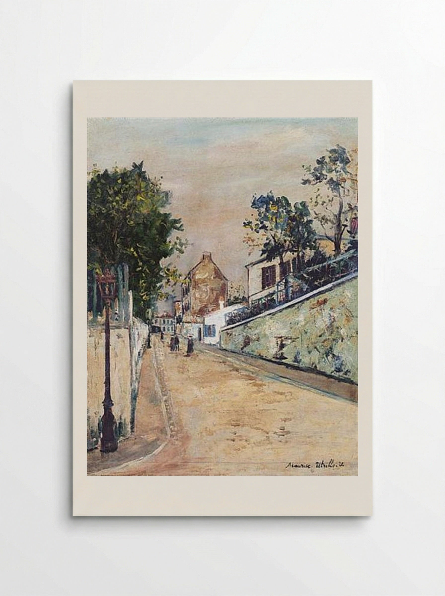 Rue Norvins, Montmartre - Maurice Utrillo - Poster