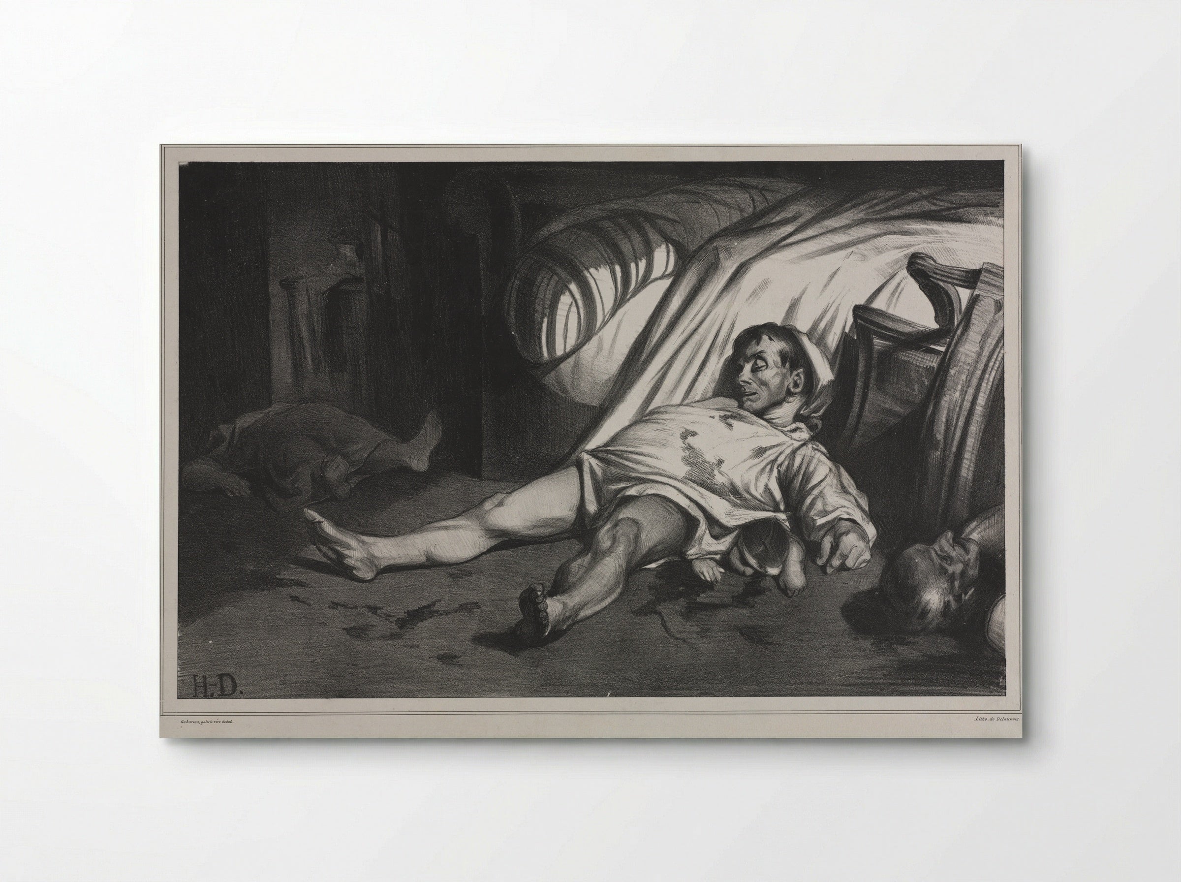 Rue Transnonain, le 15 avril 1834 - Honoré Daumier - Poster