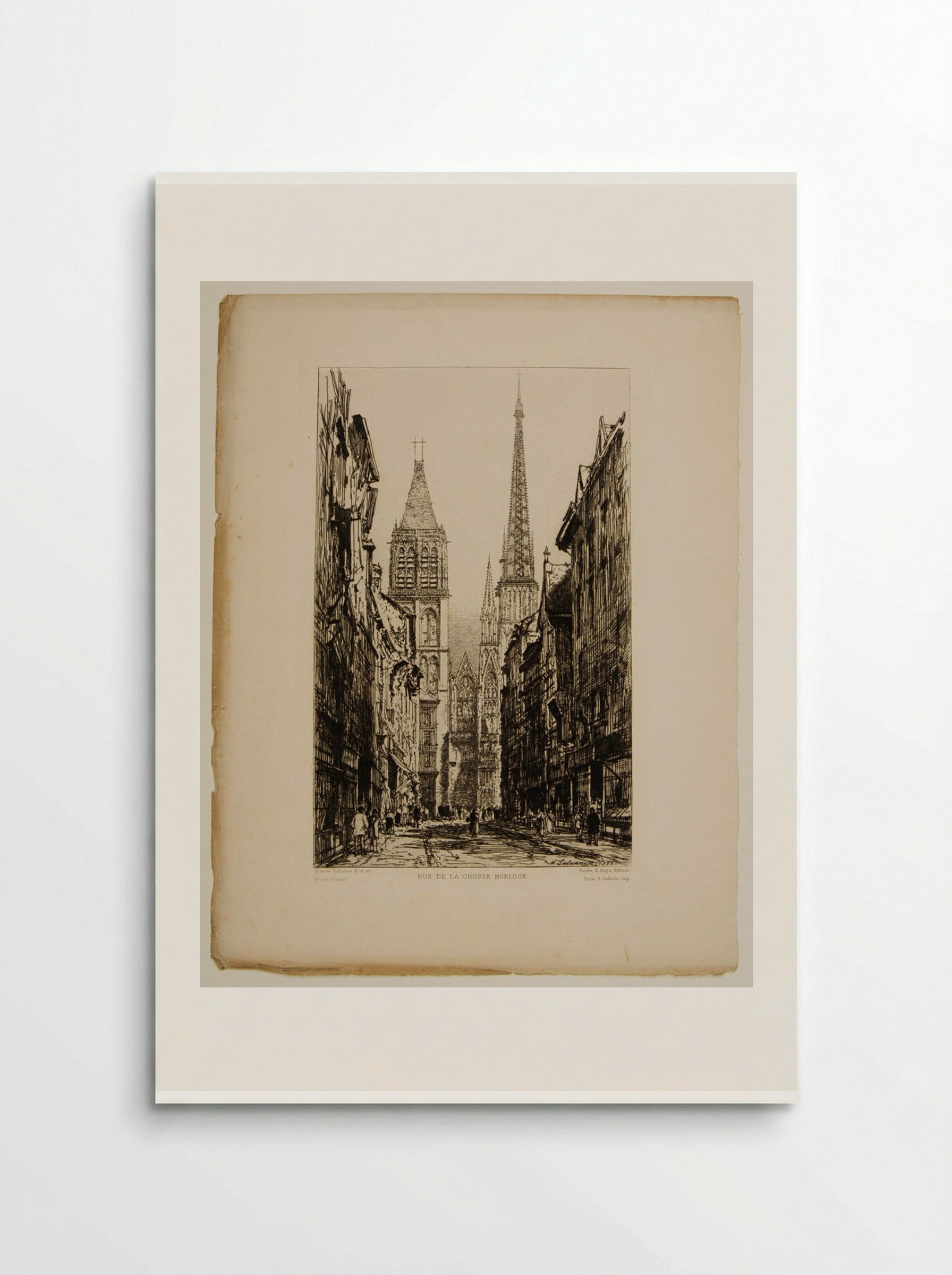 Rue de la Grosse Horloge - Maxime Lalanne - Poster