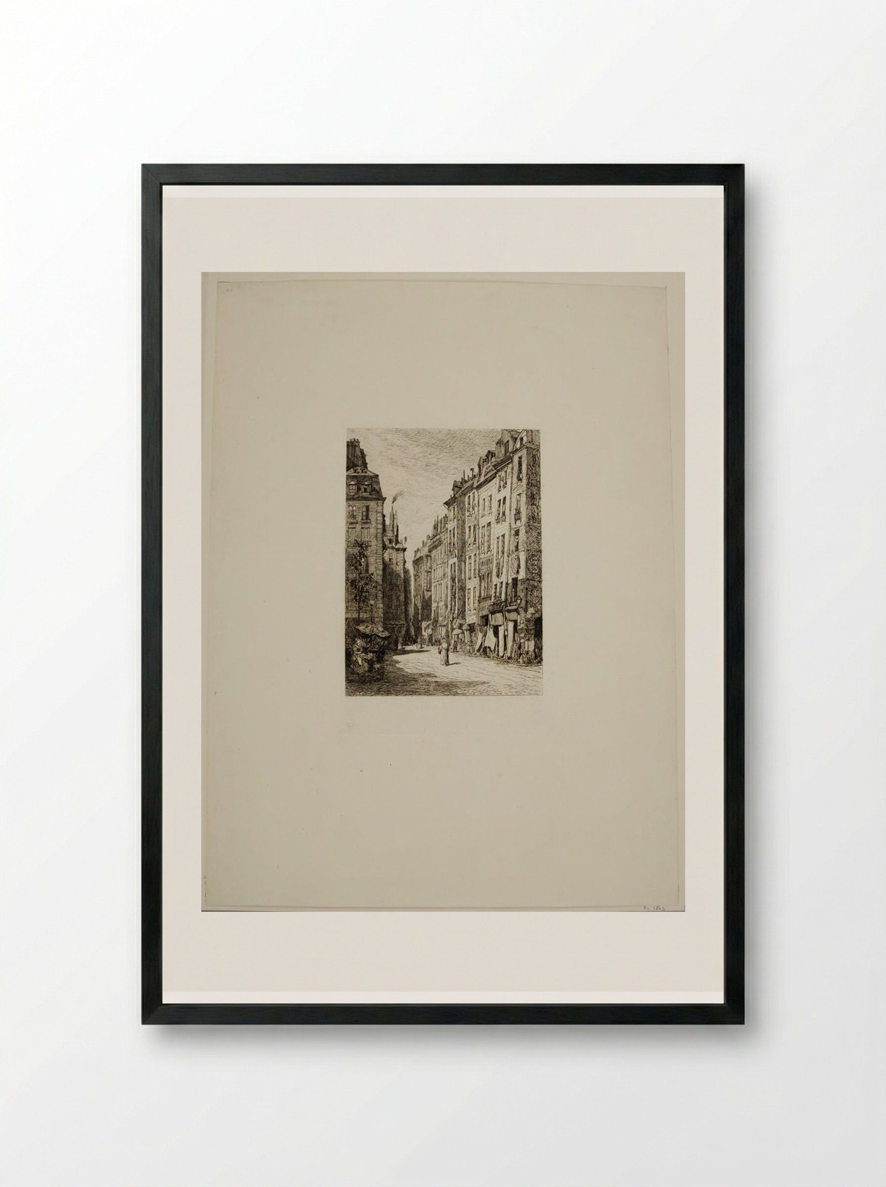 Rue de la Tonnellerie - Maxime Lalanne - Framed Print Black