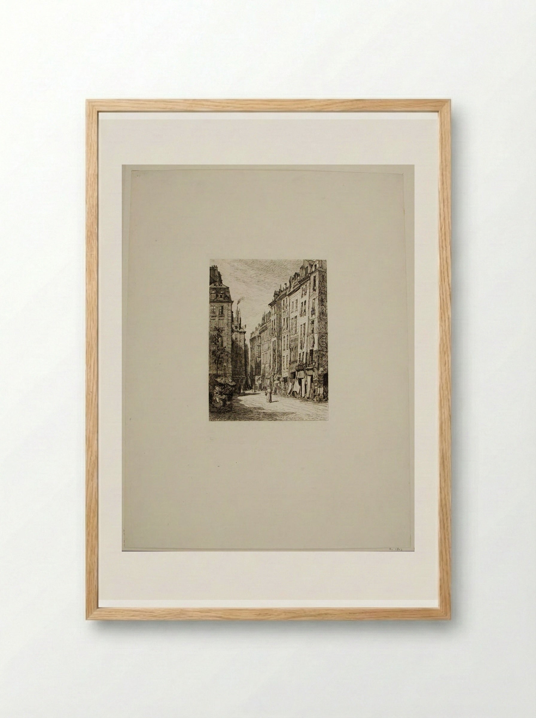 Rue de la Tonnellerie - Maxime Lalanne - Framed Print Wood