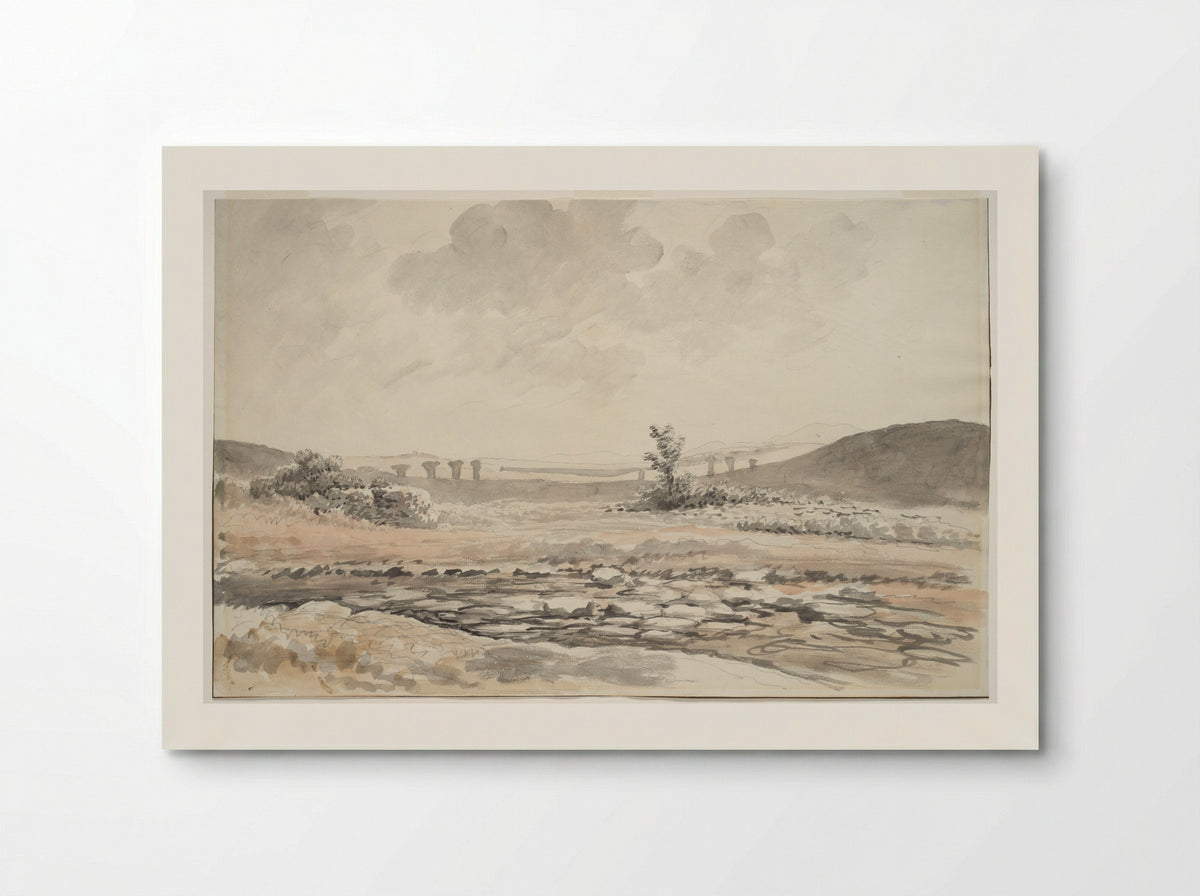 Ruin of an Aqueduct on the Road to Cori, Italy - Carlo Labruzzi - Poster