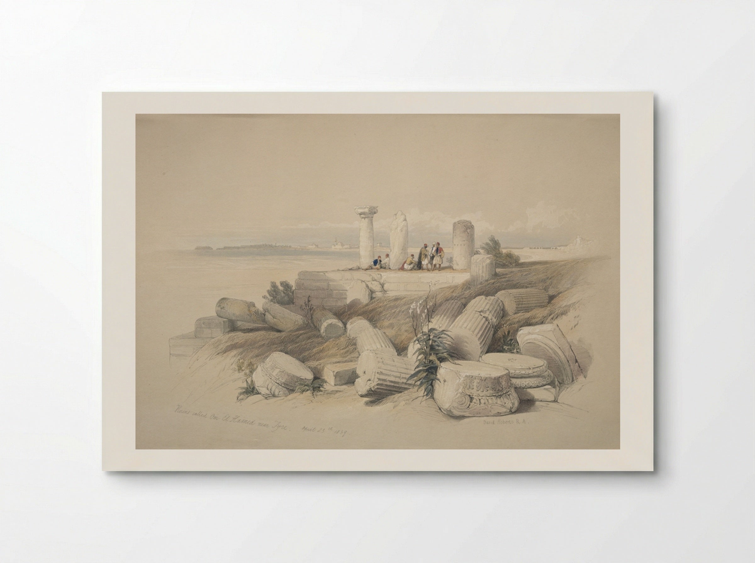 Ruins Called Om El Hamed near Tyre - David Roberts - Poster