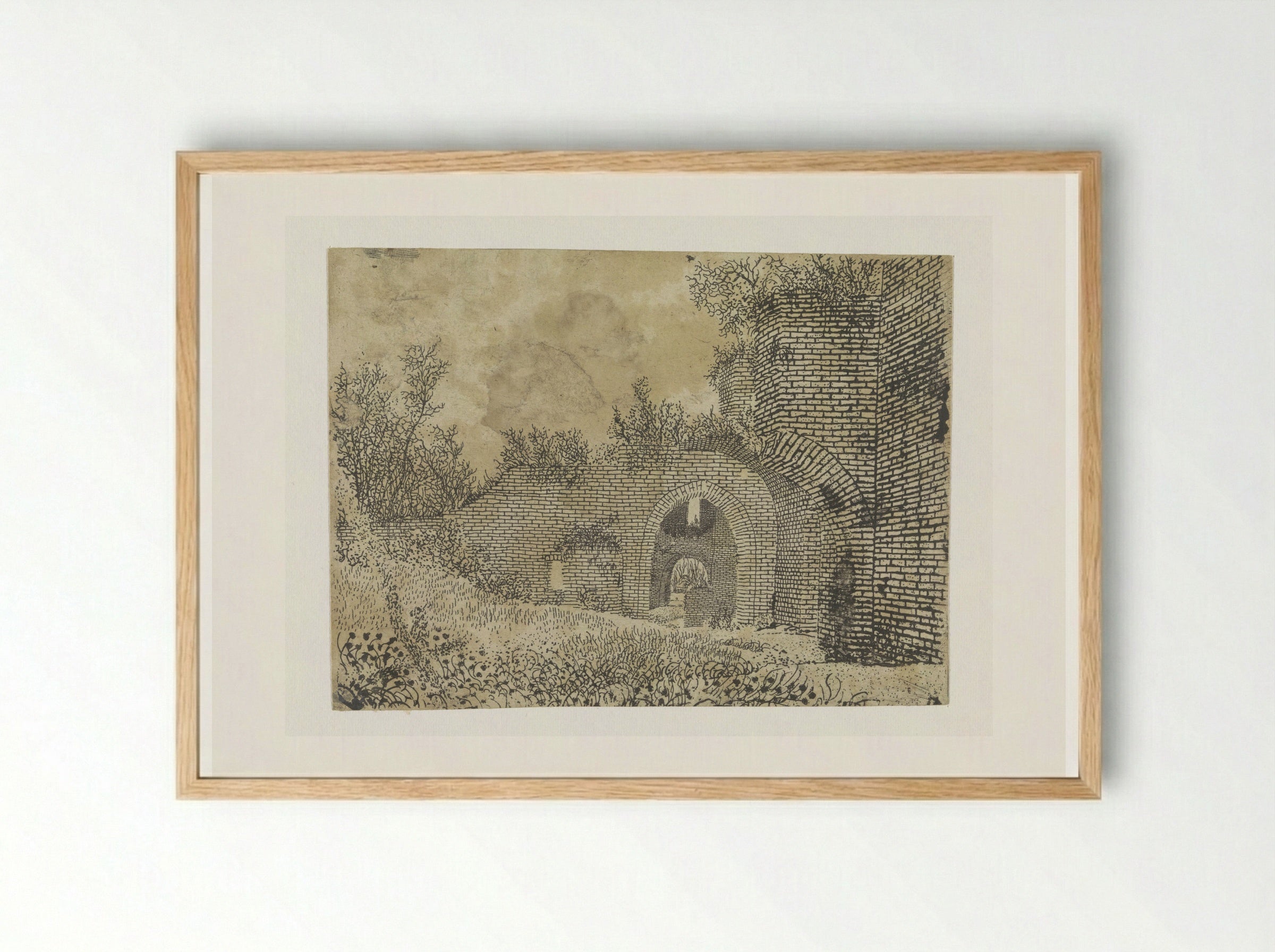 Ruins of Brederode Castle - Hercules Segers - Framed Print Wood