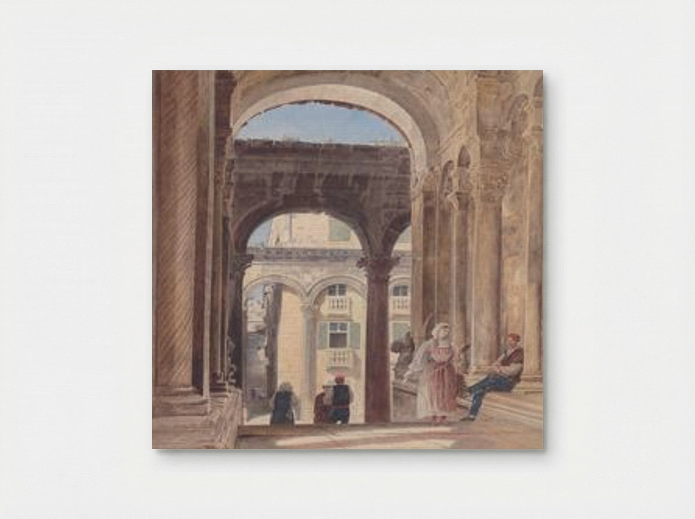 Ruins of Diocletian at Spalato - Rudolf von Alt - Poster