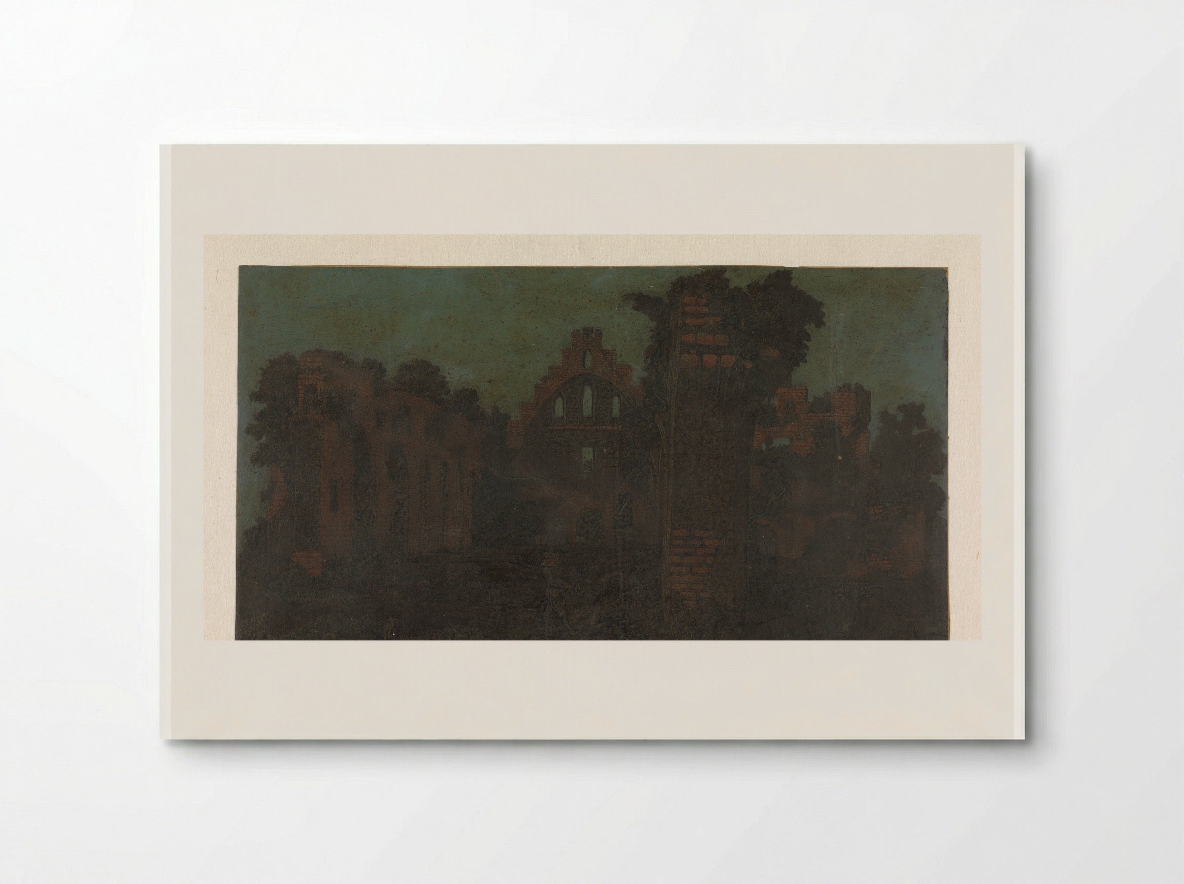 Ruins of the Abbey of Rijnsburg, Large Version - Hercules Segers - Poster