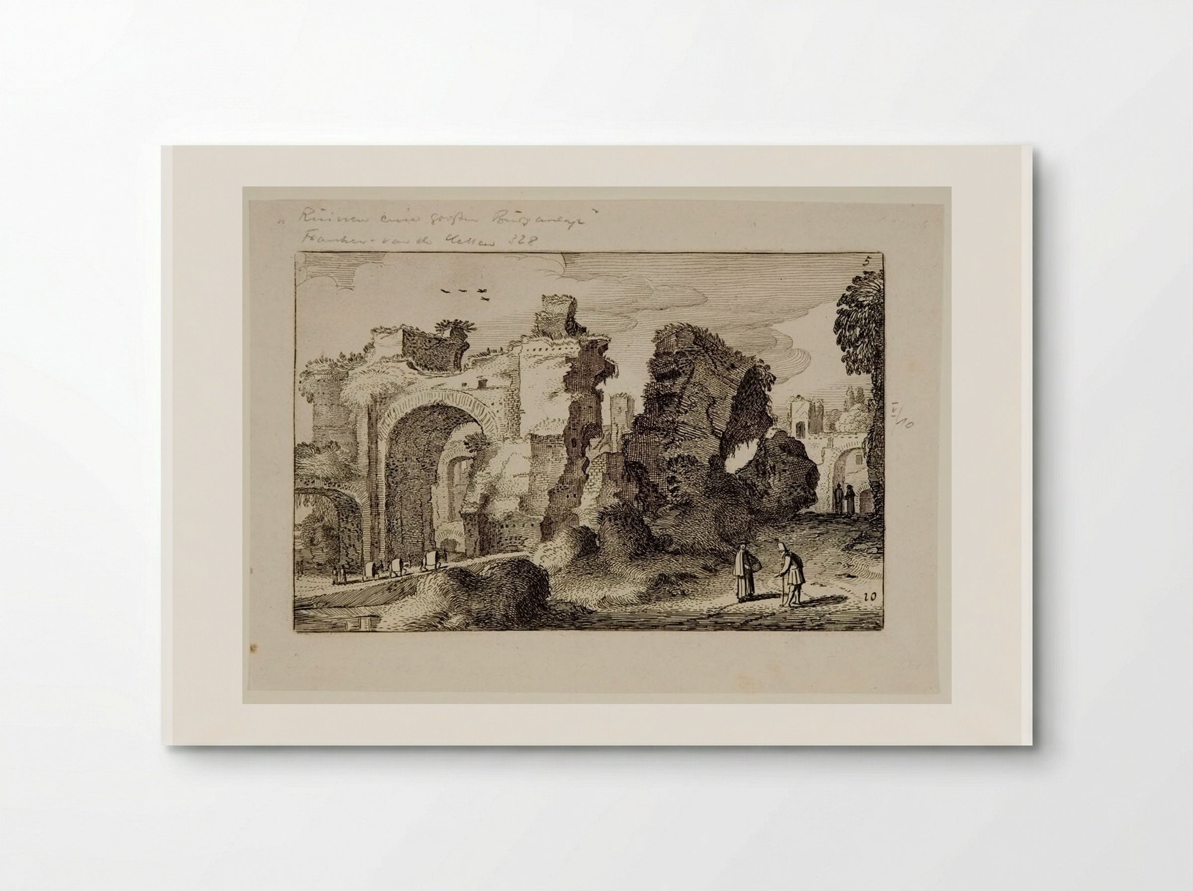 Ruins of the Baths of Caracalla - Jan van de Velde II - Poster