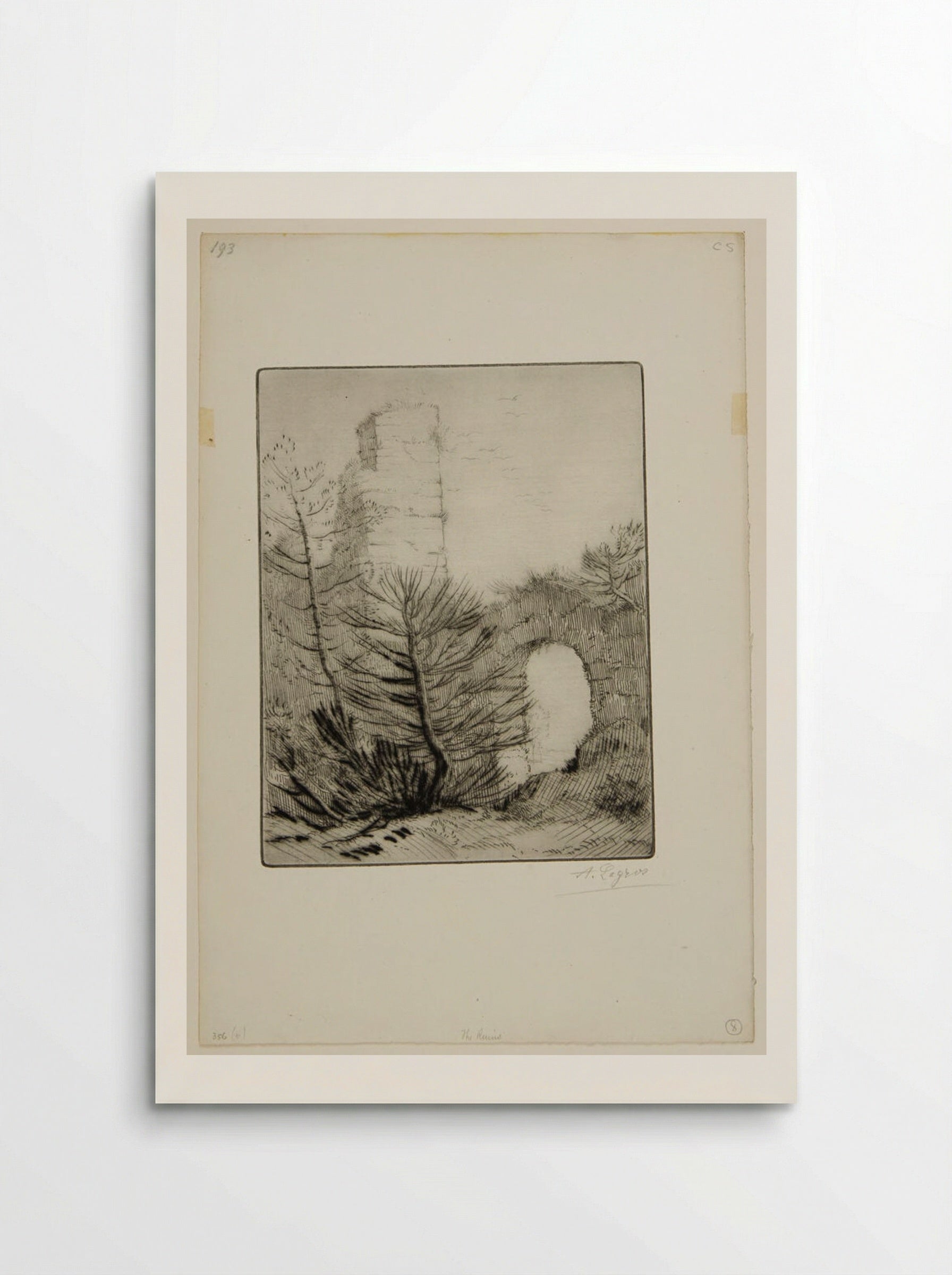 Ruins of the Monastery - Alphonse Legros - Poster