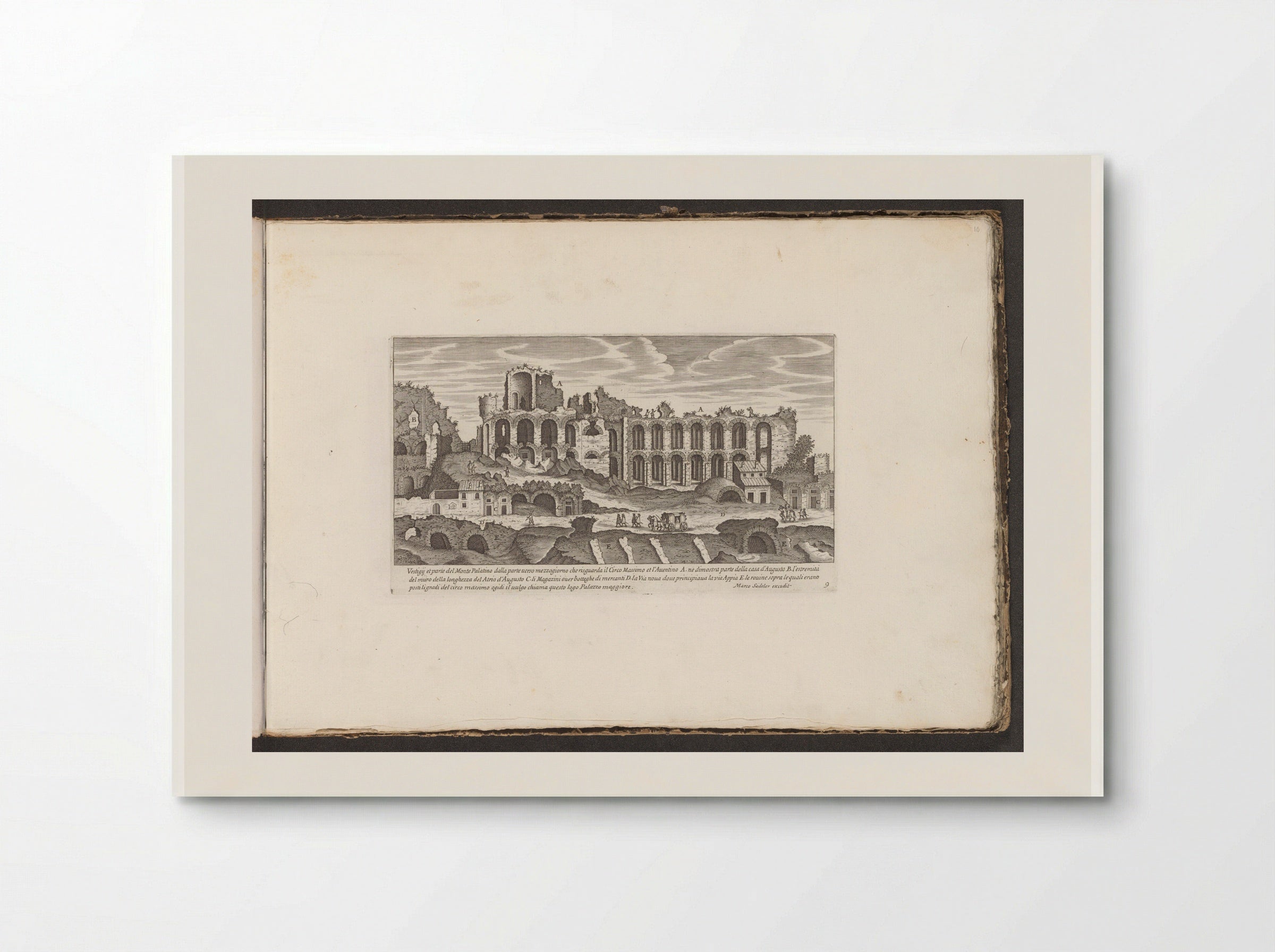 Ruins on the Palatine Hill with the House of Augustus - Giovanni Giacomo de' Rossi - Poster