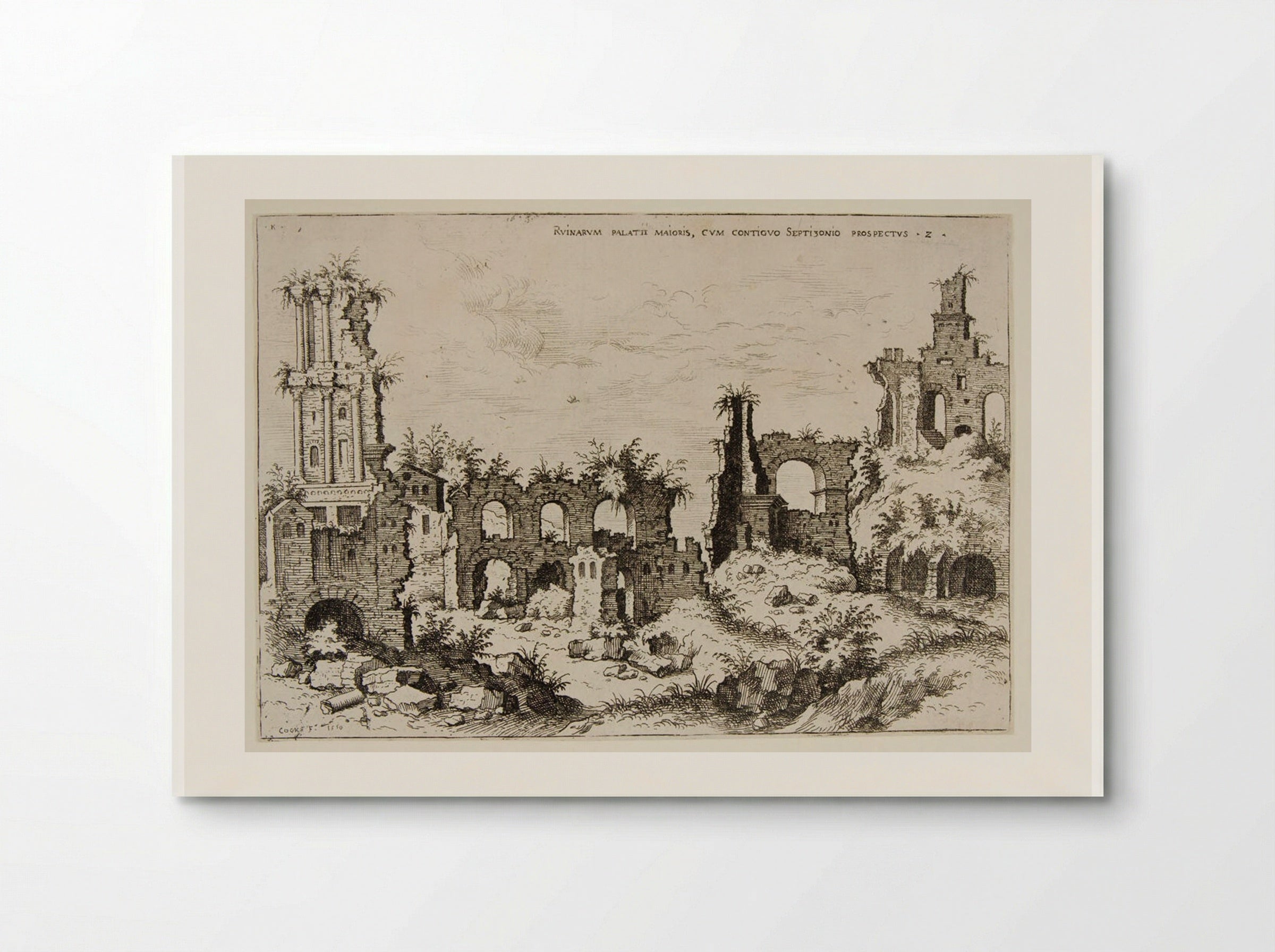 Ruins on the Palatine Hill with the Septizonium - Hieronymus Cock - Poster