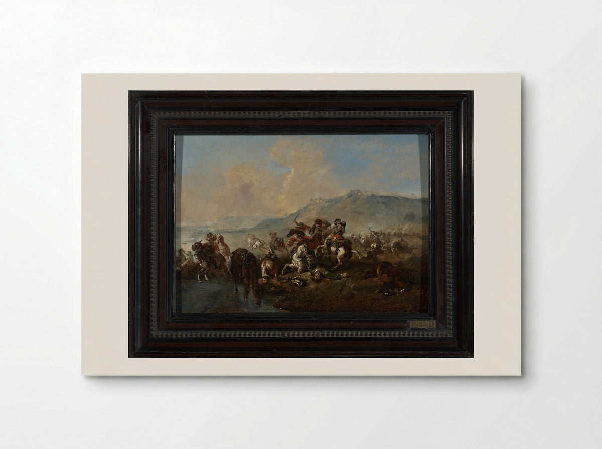Ruitergevecht (Cavalry Skirmish) - Jacques Courtois - Poster