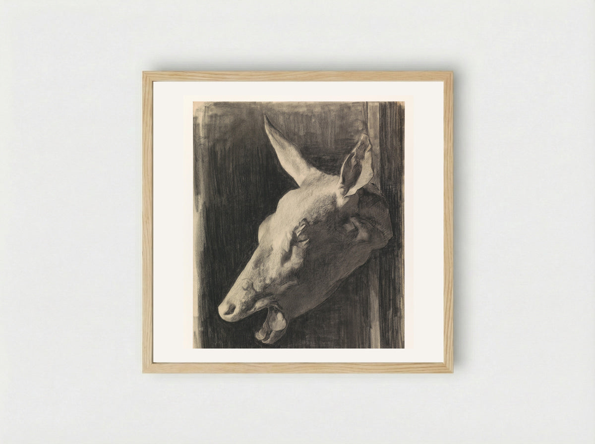 Runderkop (Cattle Head) - Agnieta Cornelia Gijswijt - Framed Print Wood