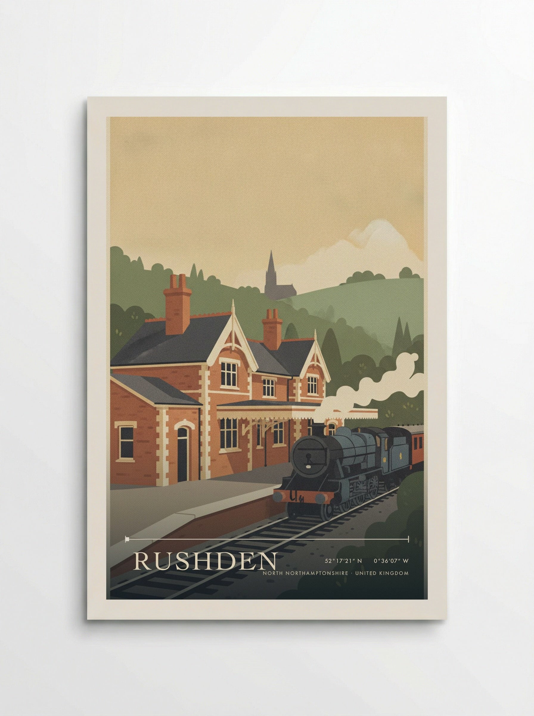 Rushden North Northamptonshire United Kingdom Travel Poster - Poster