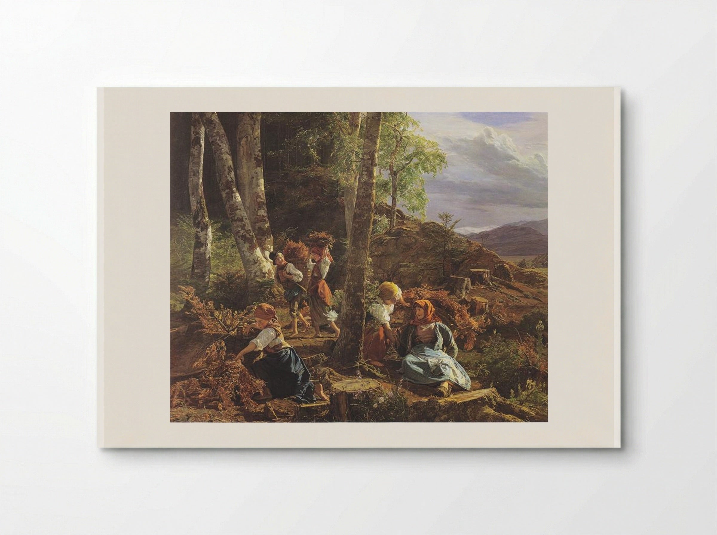 Rushwood Collectors in the Wienerwald - Ferdinand Georg Waldmüller - Poster