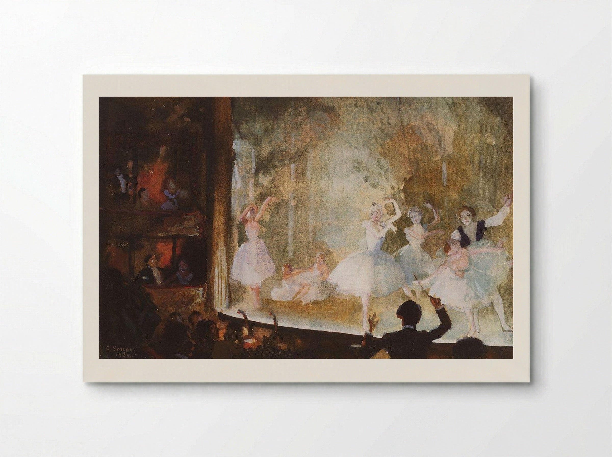 Russian Ballet at the Théâtre des Champs-Élysées - Konstantin Somov - Poster