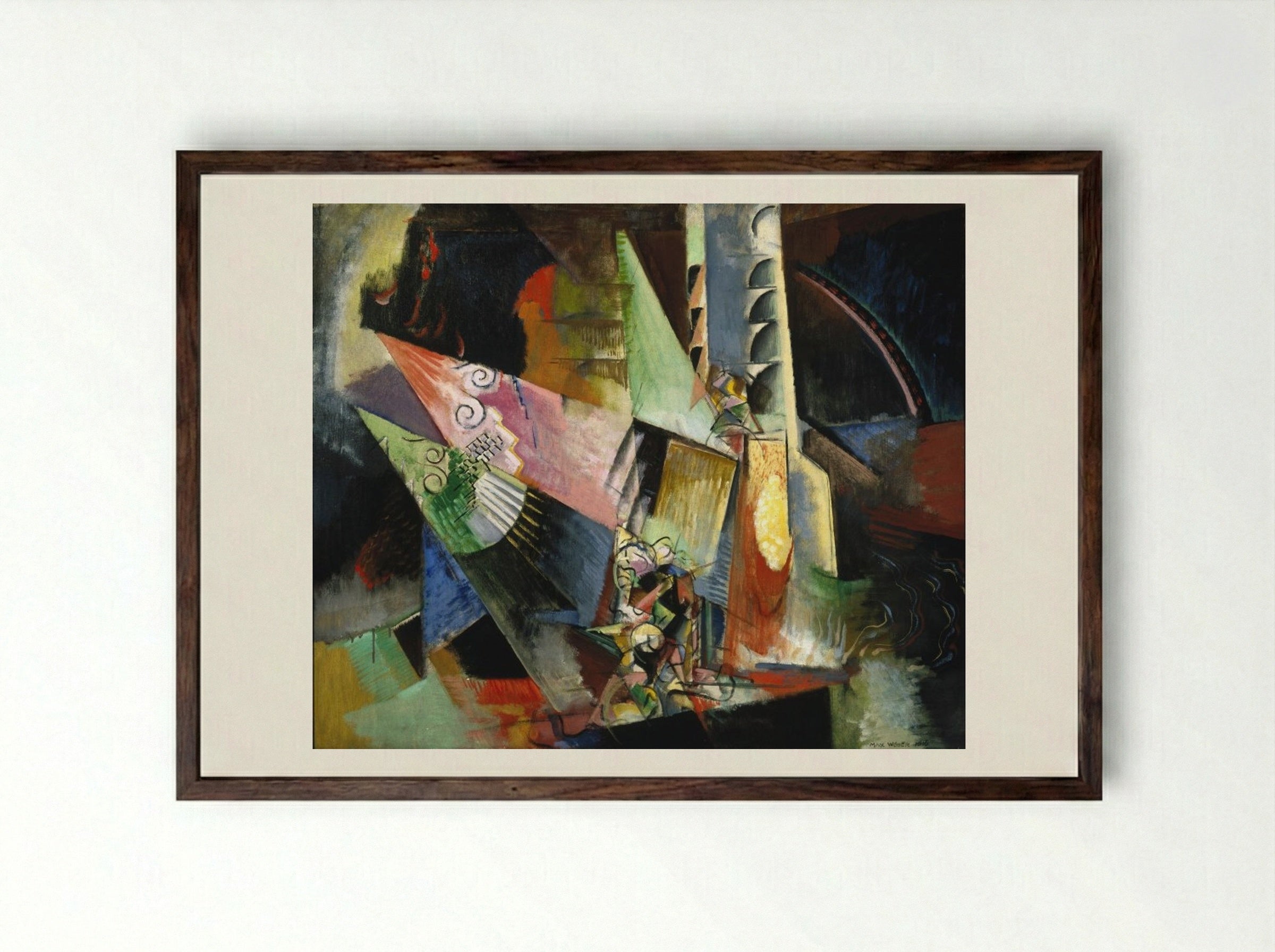 Russian Ballet - Max Weber - Framed Print Dark Wood