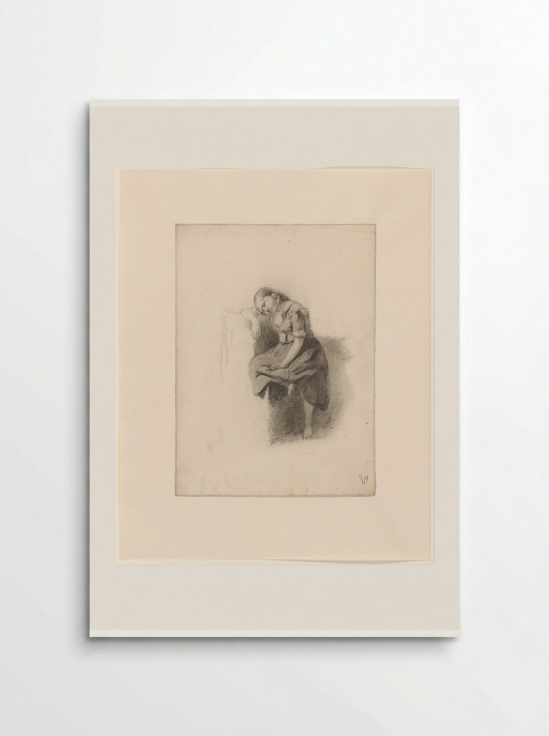 Rustend meisje (Resting Girl) - Anton Mauve - Poster