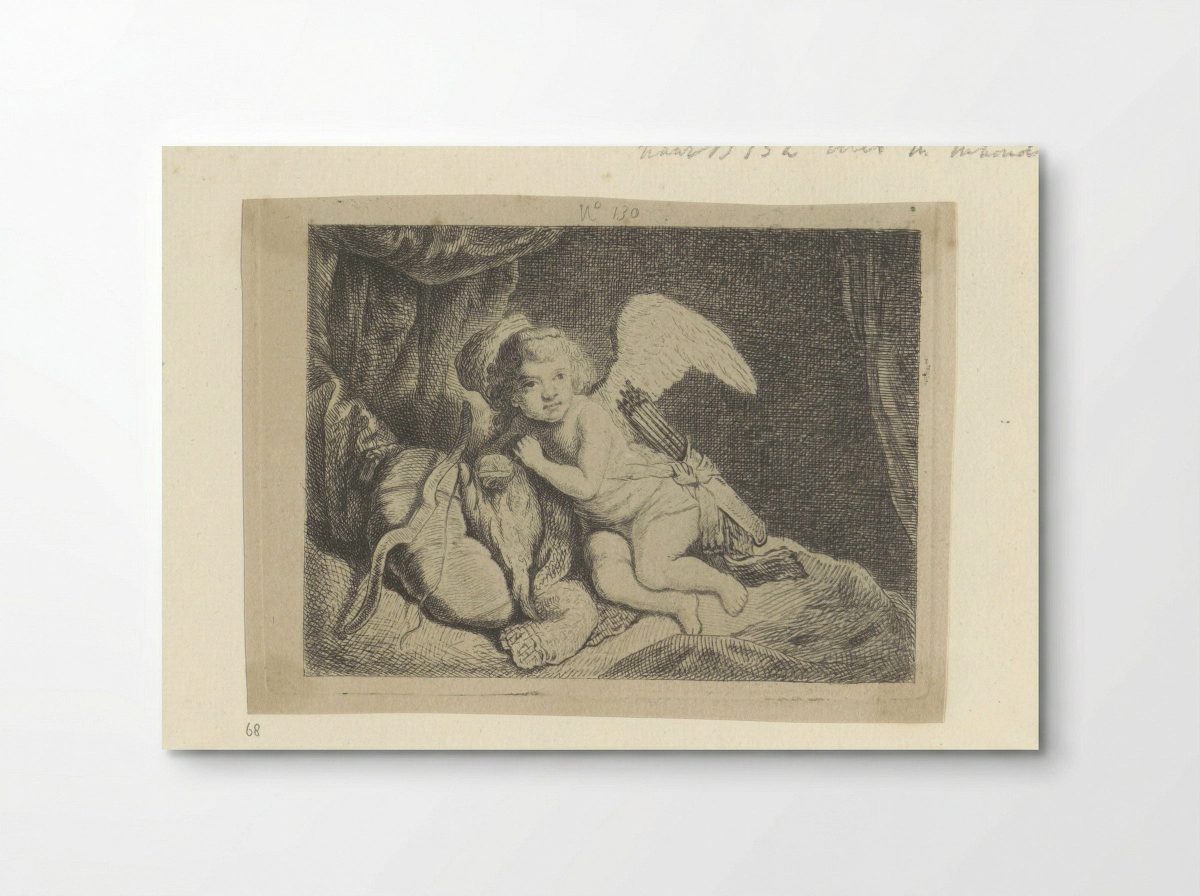 Rustende Amor - Henry Louis Basan - Poster