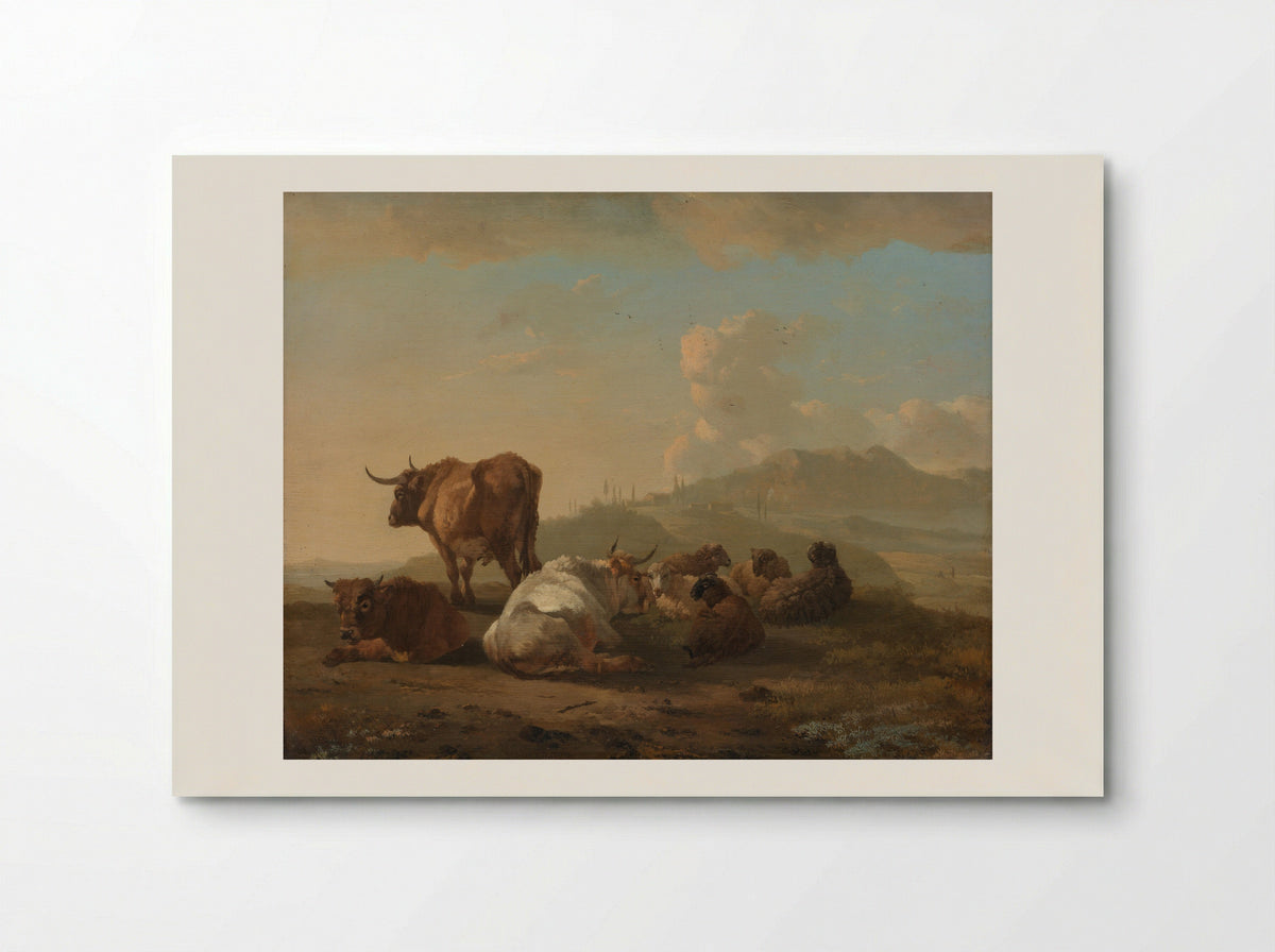Rustende kudde (Resting Herd) - Willem Romeyn - Poster