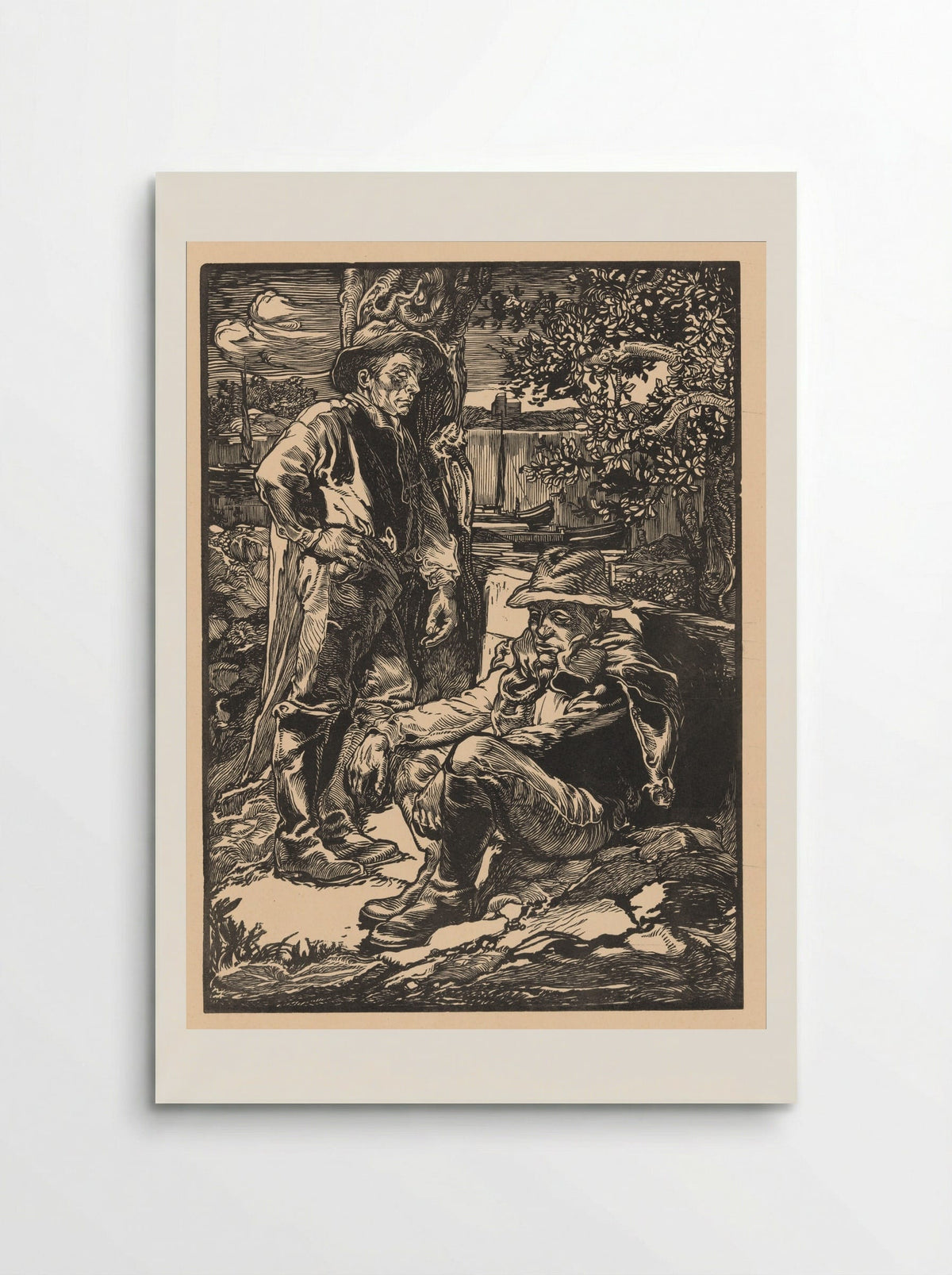 Rustende polderwerkers - Johannes Josephus Aarts - Poster
