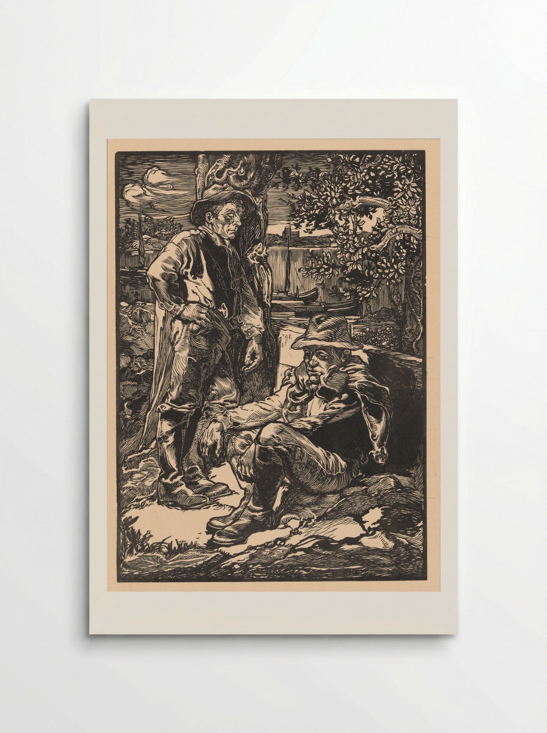 Rustende polderwerkers - Johannes Josephus Aarts - Poster