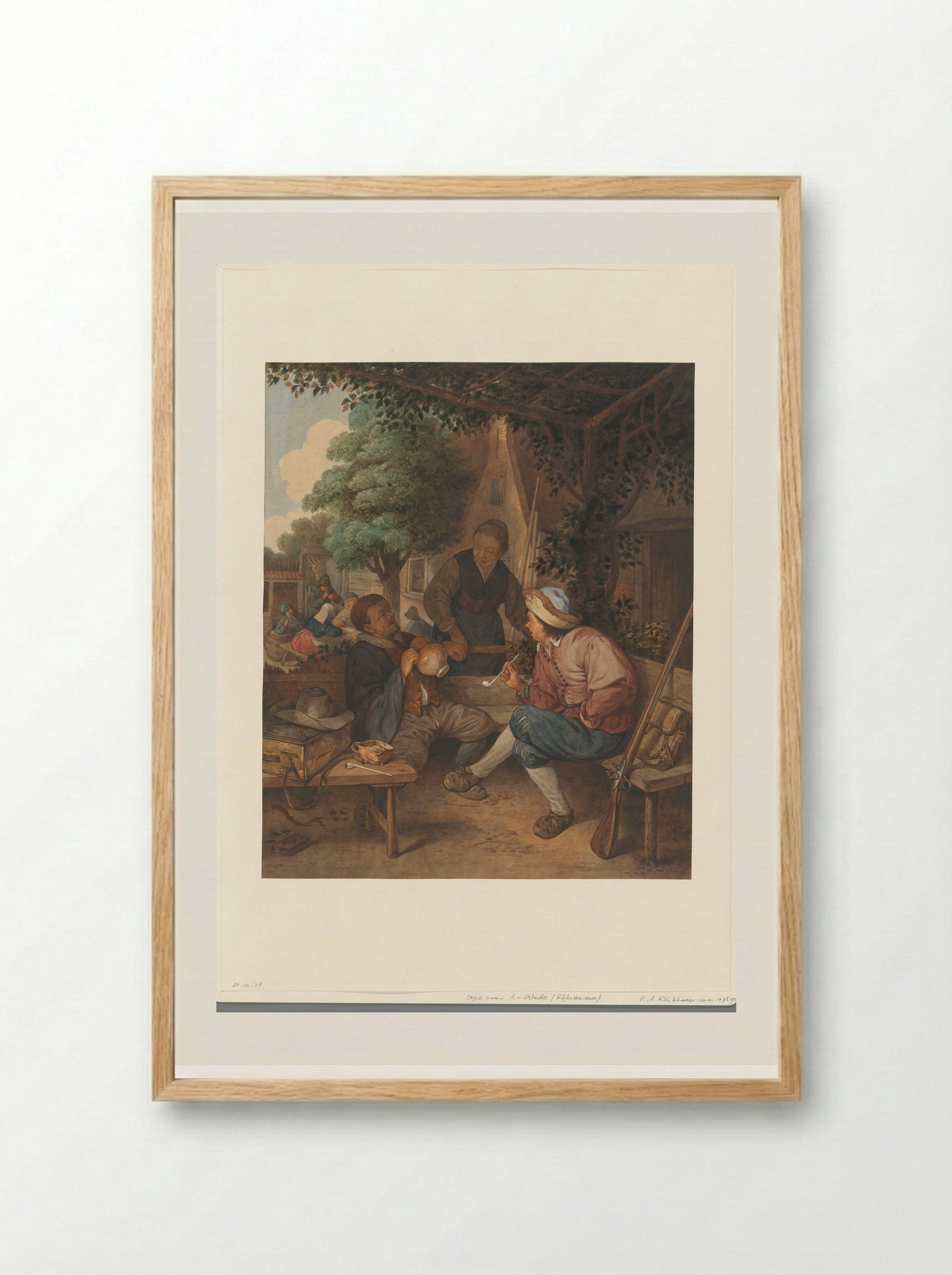 Rustende reizigers - Hendrik Abraham Klinkhamer - Framed Print Wood