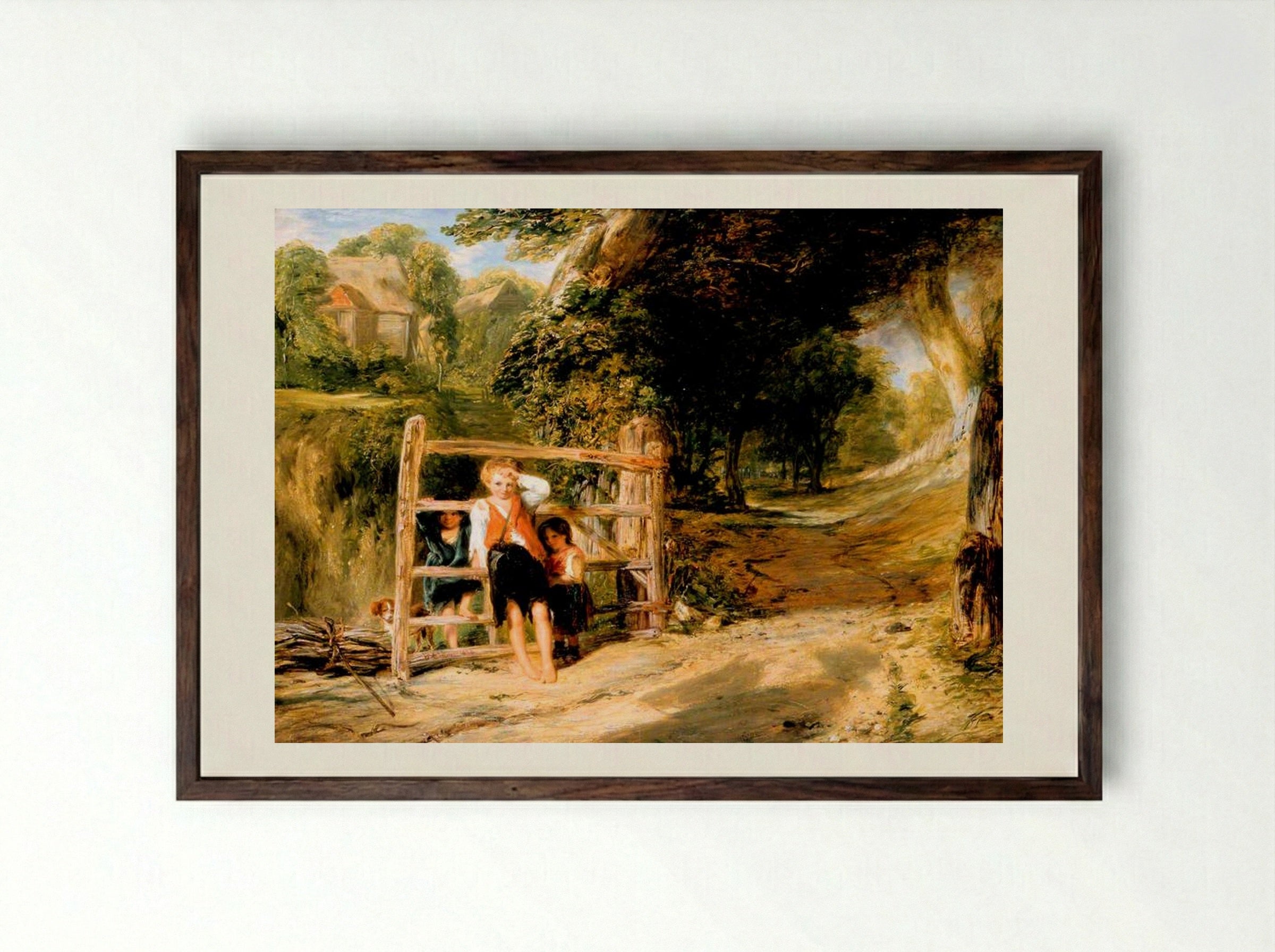 Rustic Civility - William Collins - Framed Print Dark Wood
