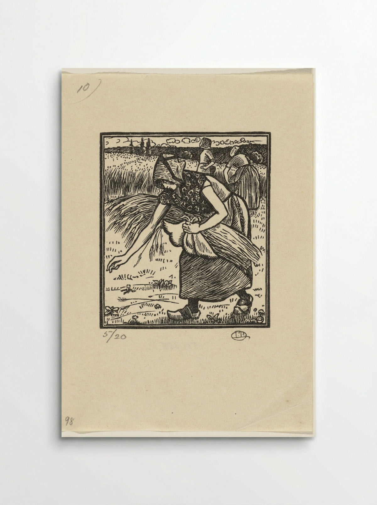 Ruth Gleaning - Lucien Pissarro - Poster