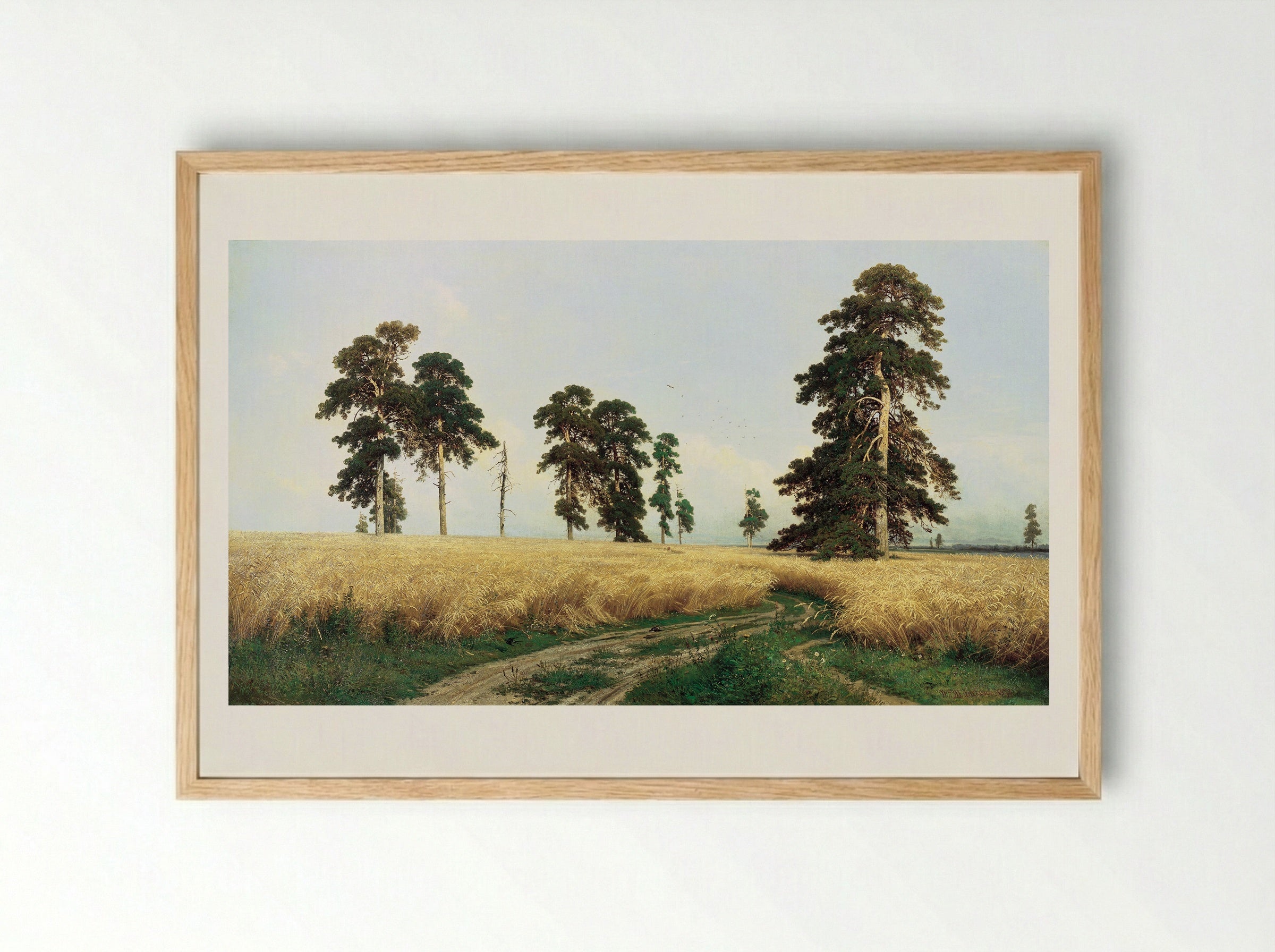 Rye - Ivan Shishkin - Framed Print Wood