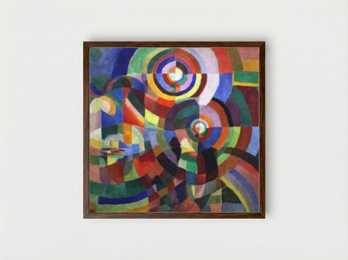 Rythm - Robert Delaunay - Framed Print Dark Wood