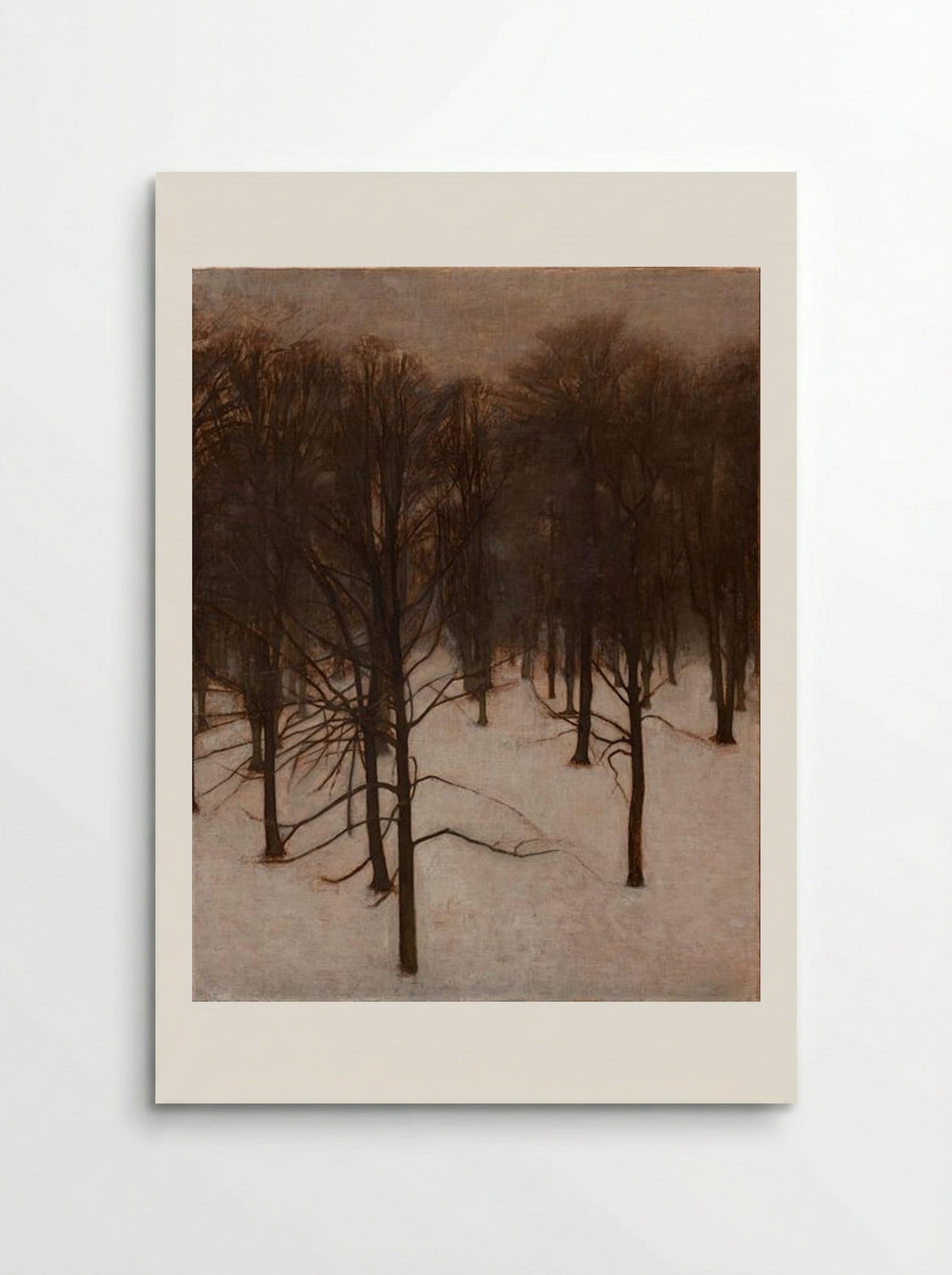 Søndermarken Park in Winter - Vilhelm Hammershøi - Poster