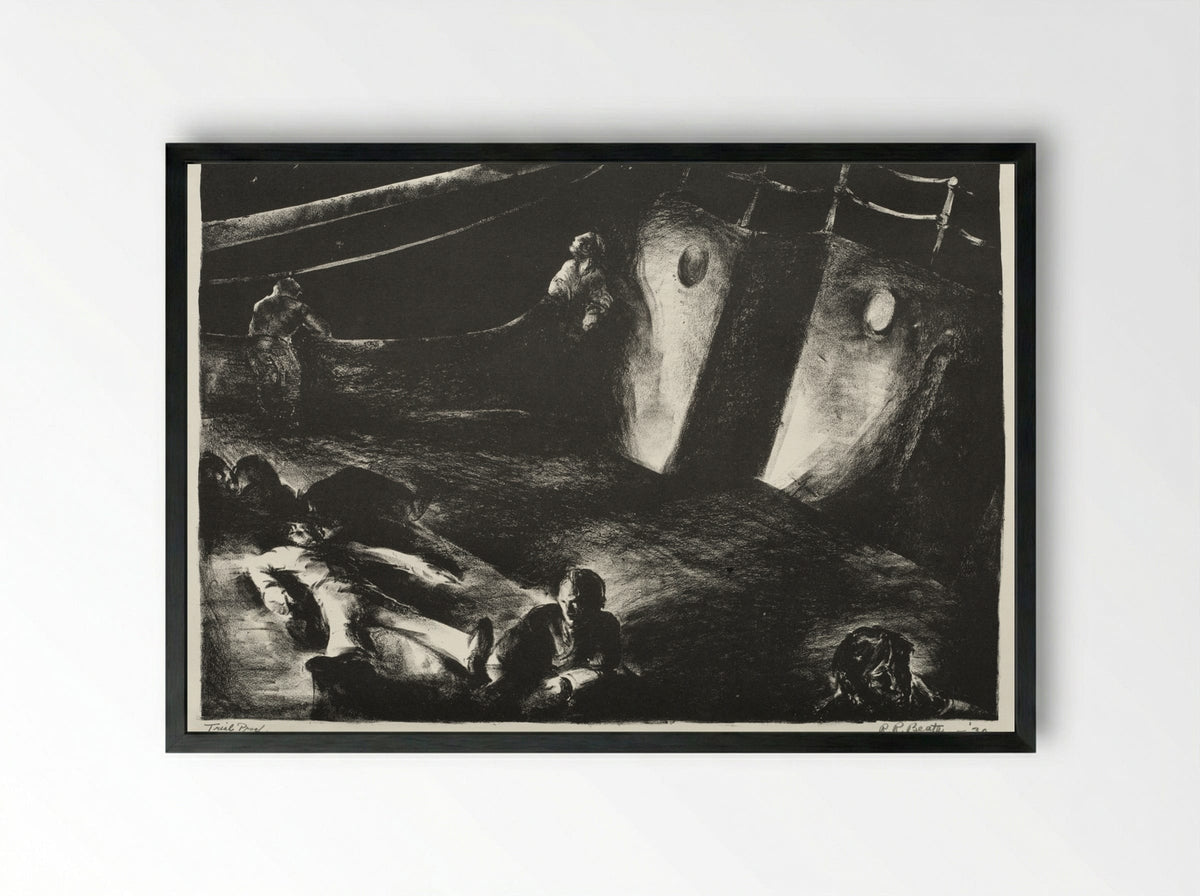 S. S. Glencairn: The Moon of the Caribbees - Richard Beatty - Framed Print Black