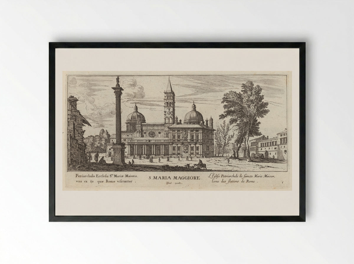S. Maria Maggiore - Israël Silvestre - Framed Print Black