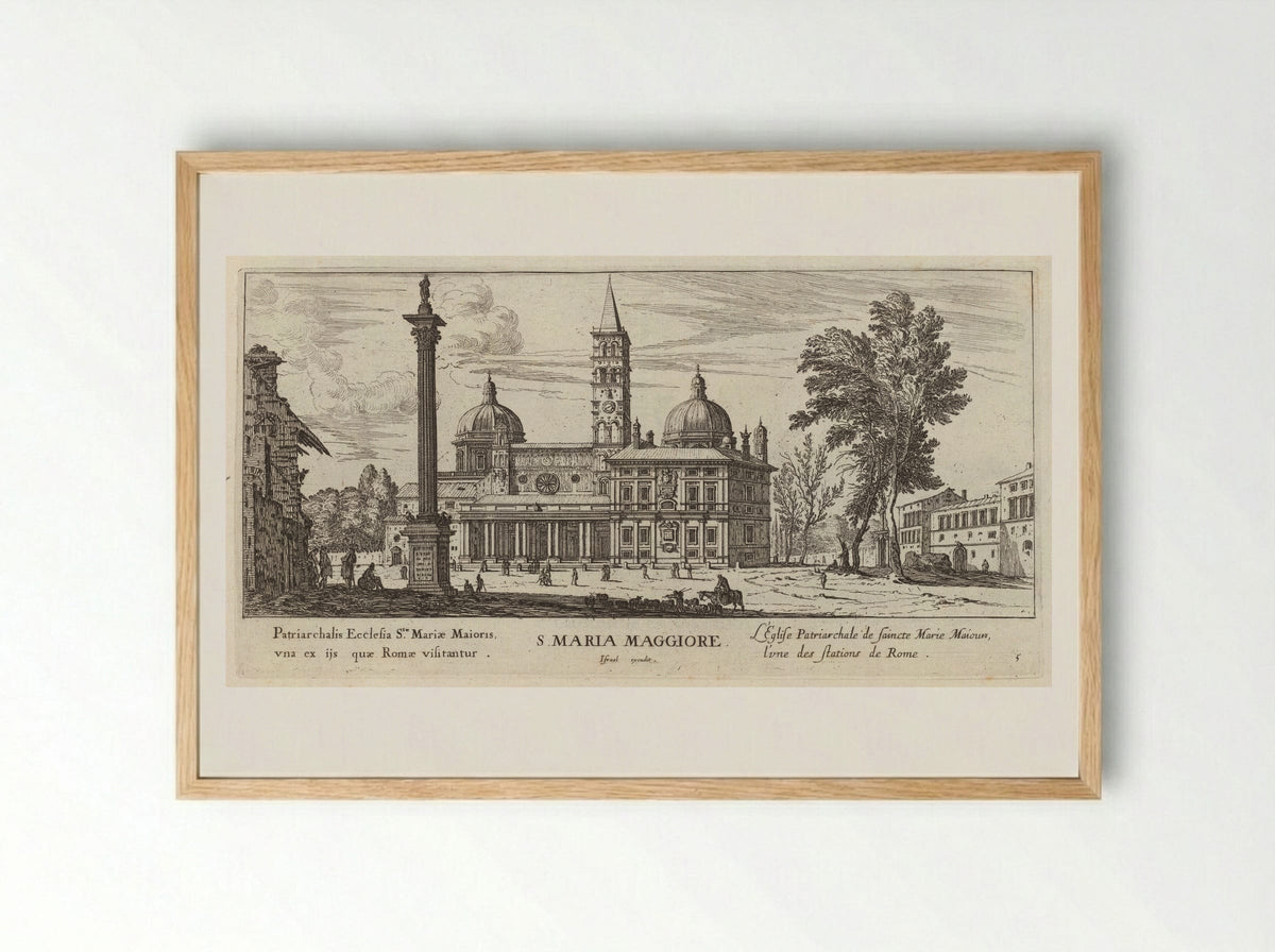 S. Maria Maggiore - Israël Silvestre - Framed Print Wood