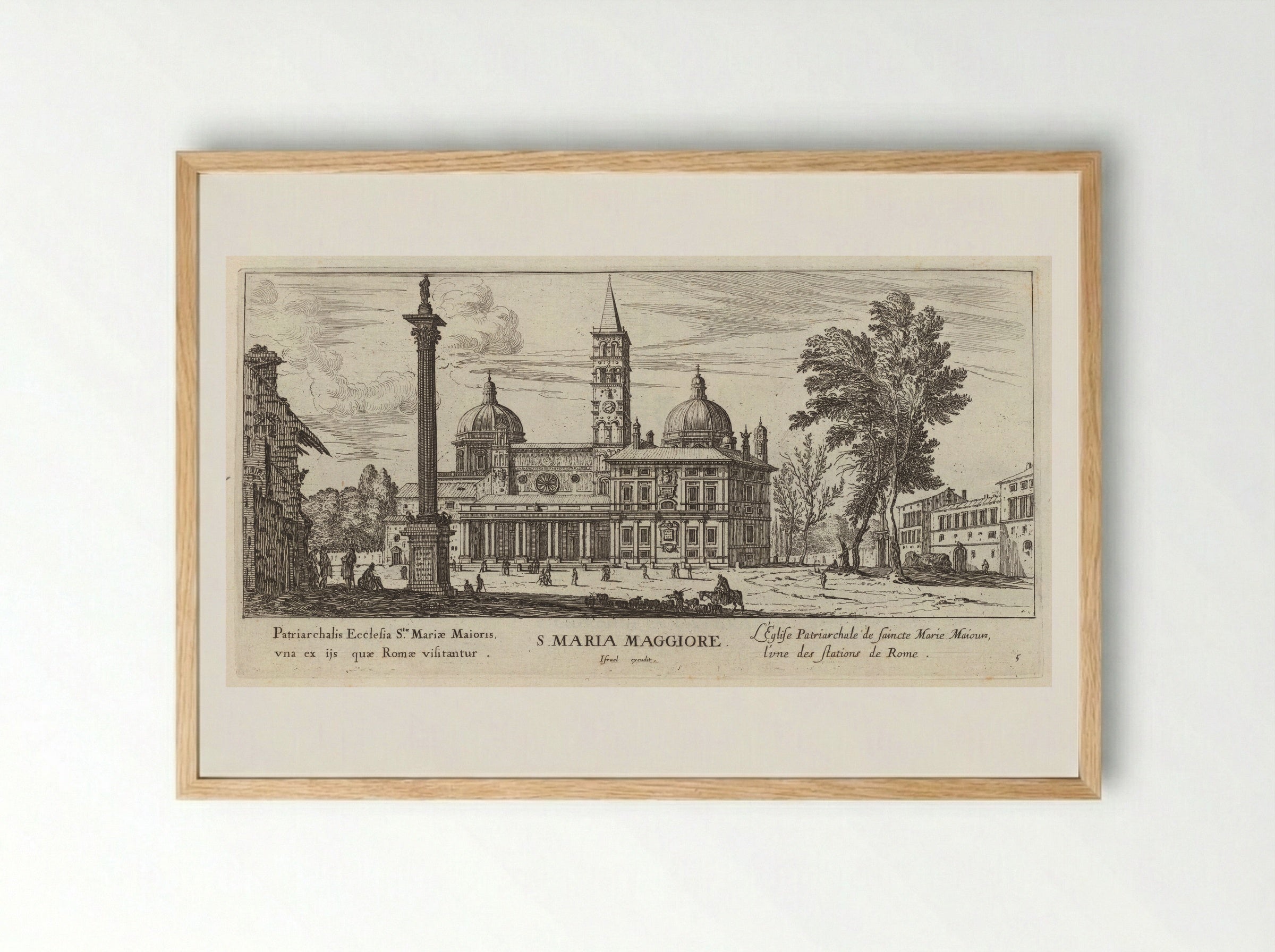 S. Maria Maggiore - Israël Silvestre - Framed Print Wood