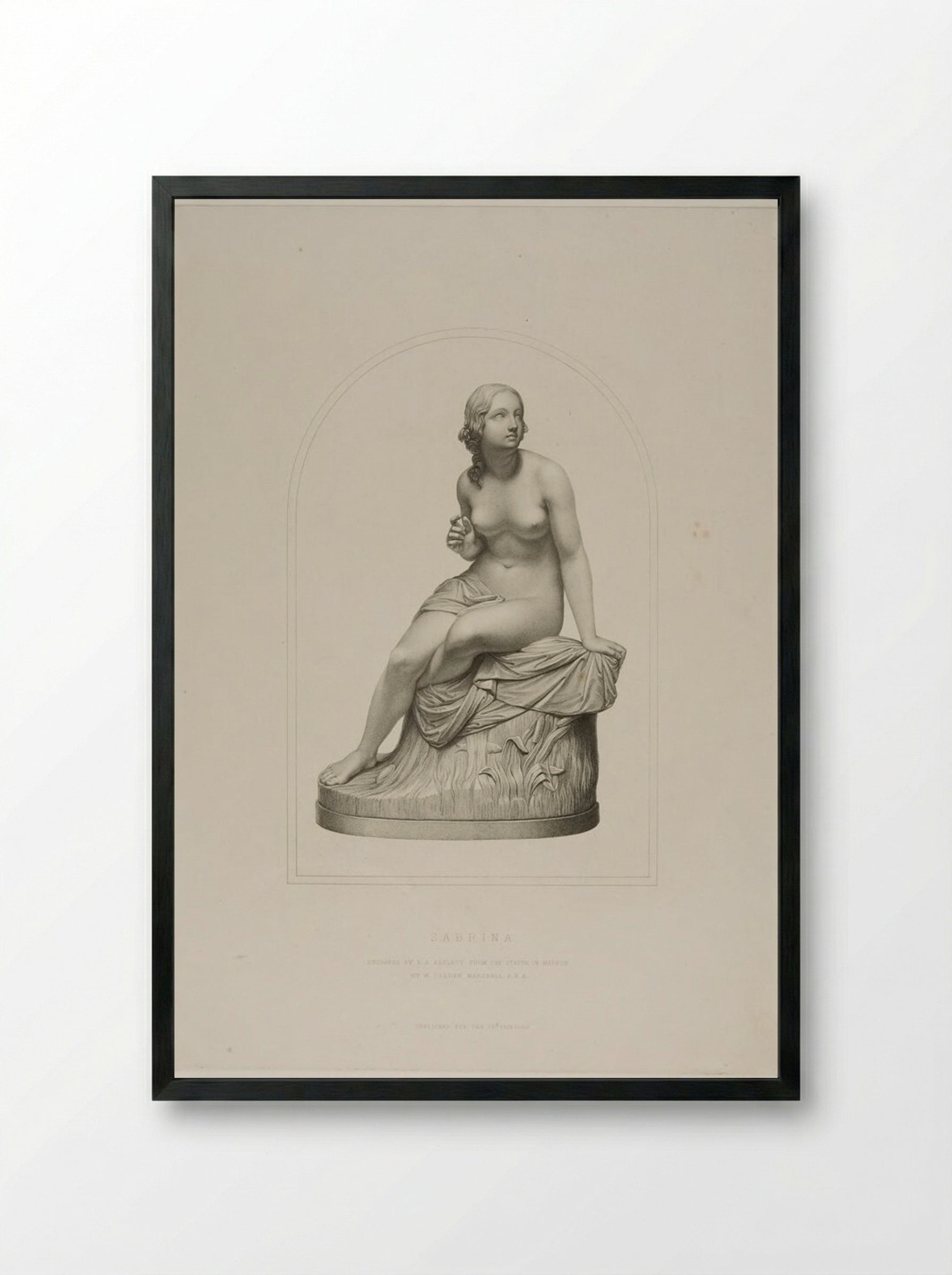Sabrina - Richard Austin Artlett - Framed Print Black