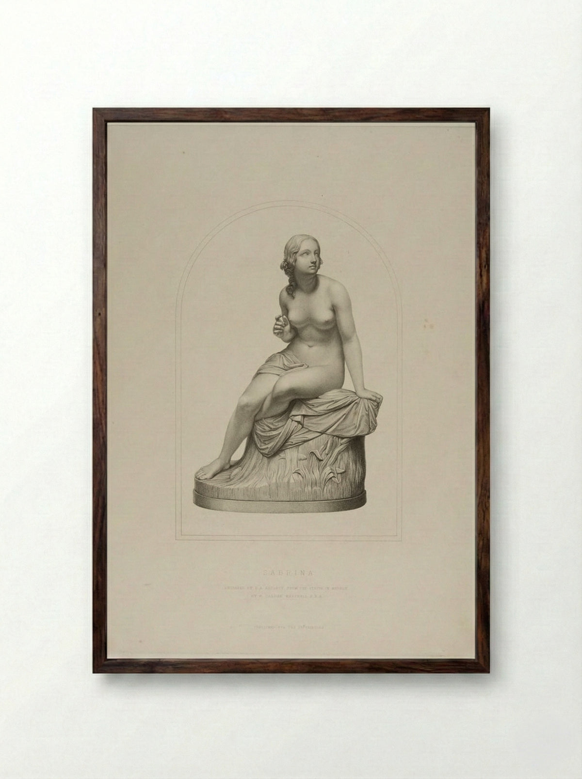 Sabrina - Richard Austin Artlett - Framed Print Dark Wood