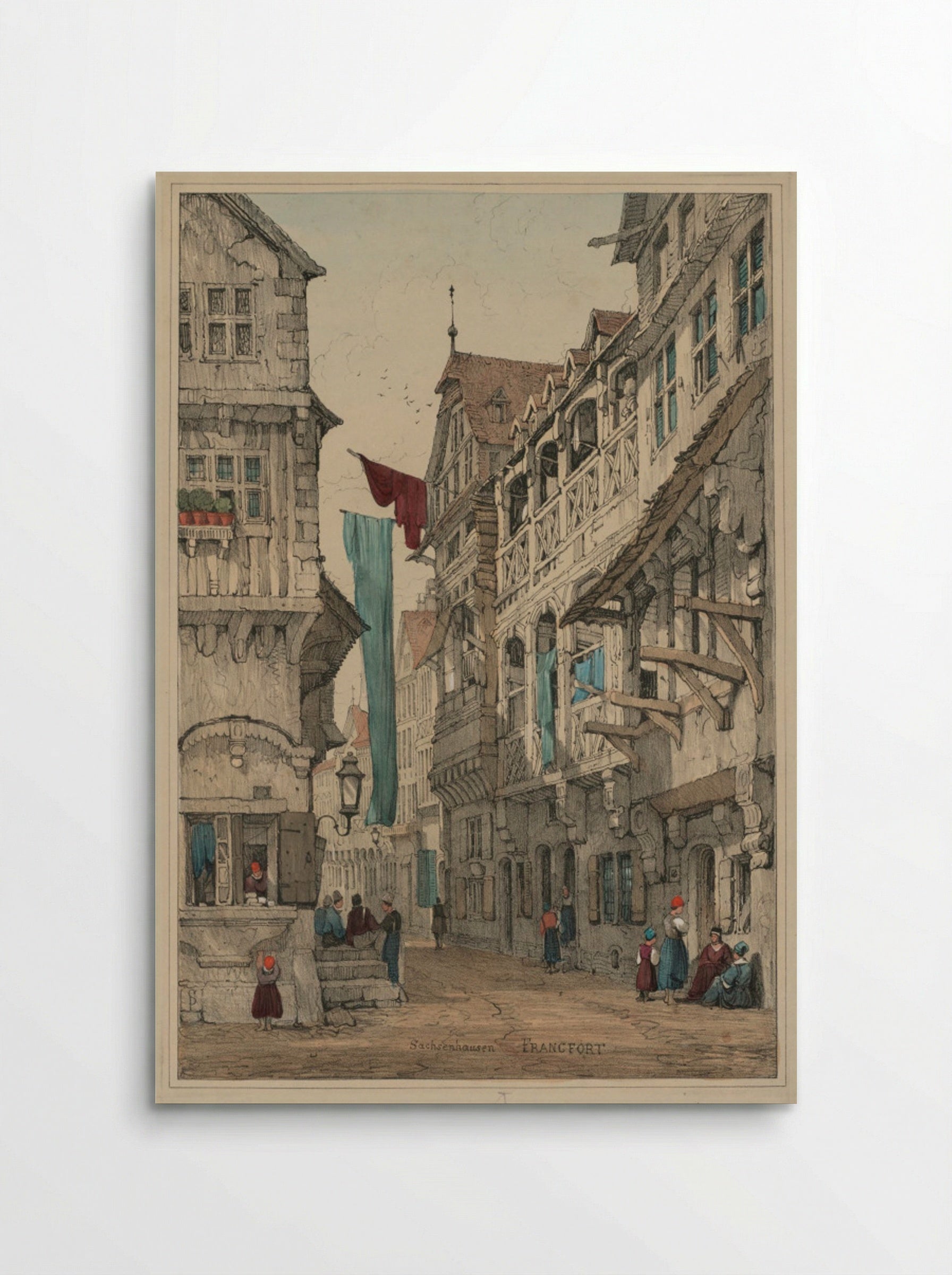 Sachsenhausen, Francfort - Samuel Prout - Poster