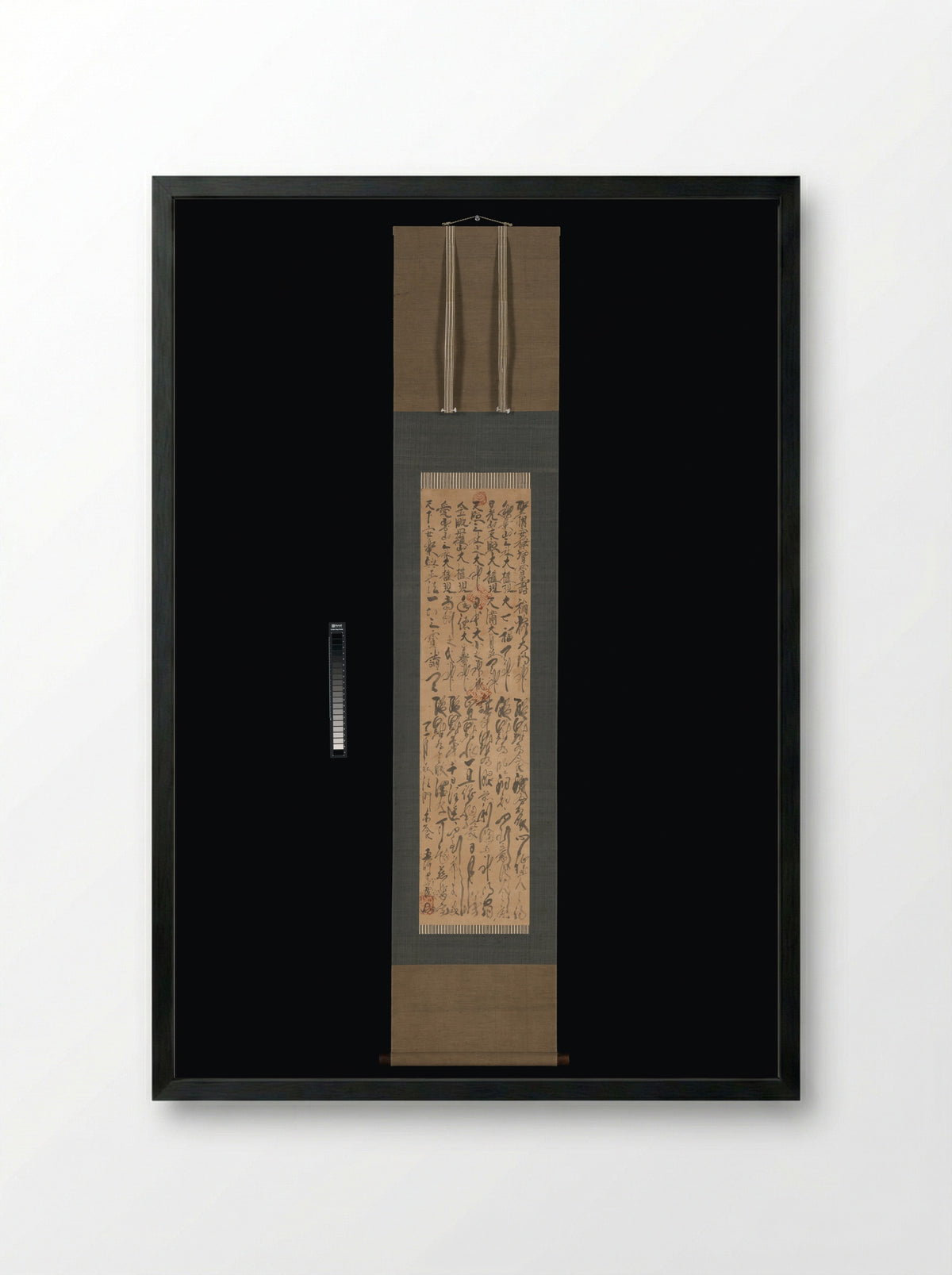Sacred Names of Shinto Deities and the Oracles of the Three Shrines - Mokujiki Shōnin - Framed Print Black
