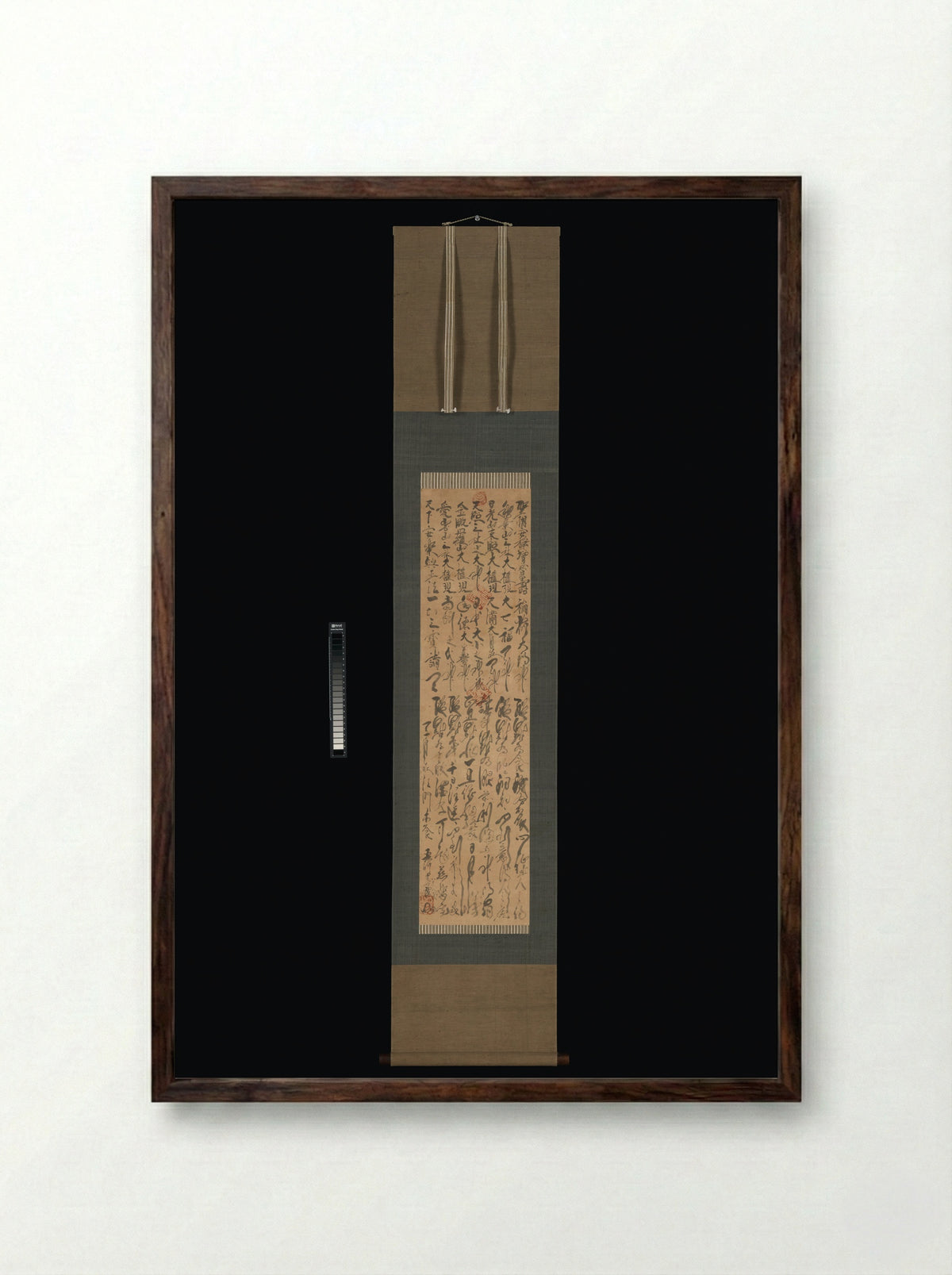 Sacred Names of Shinto Deities and the Oracles of the Three Shrines - Mokujiki Shōnin - Framed Print Dark Wood