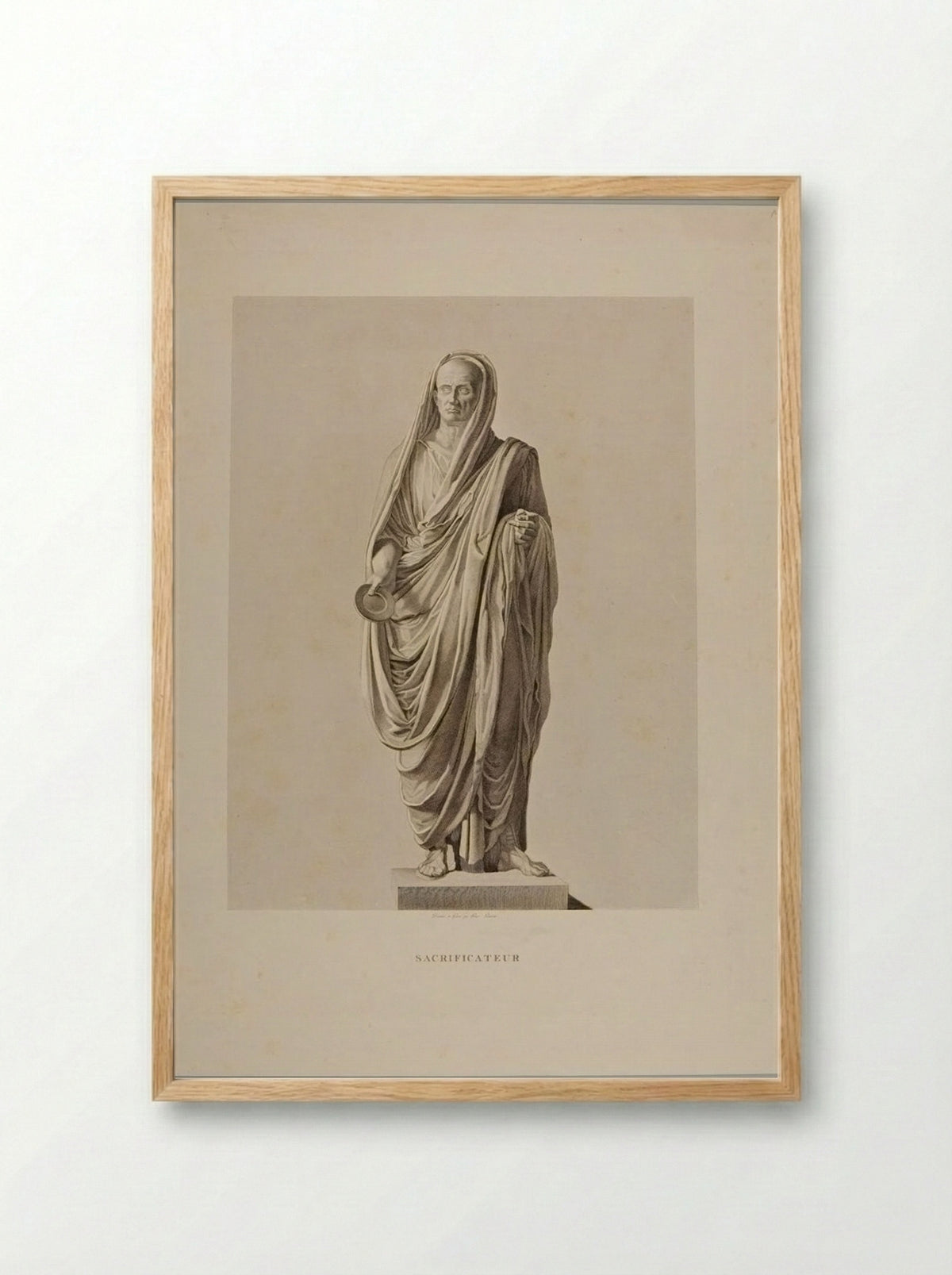 Sacrificateur - Pierre Louis Henri Laurent - Framed Print Wood