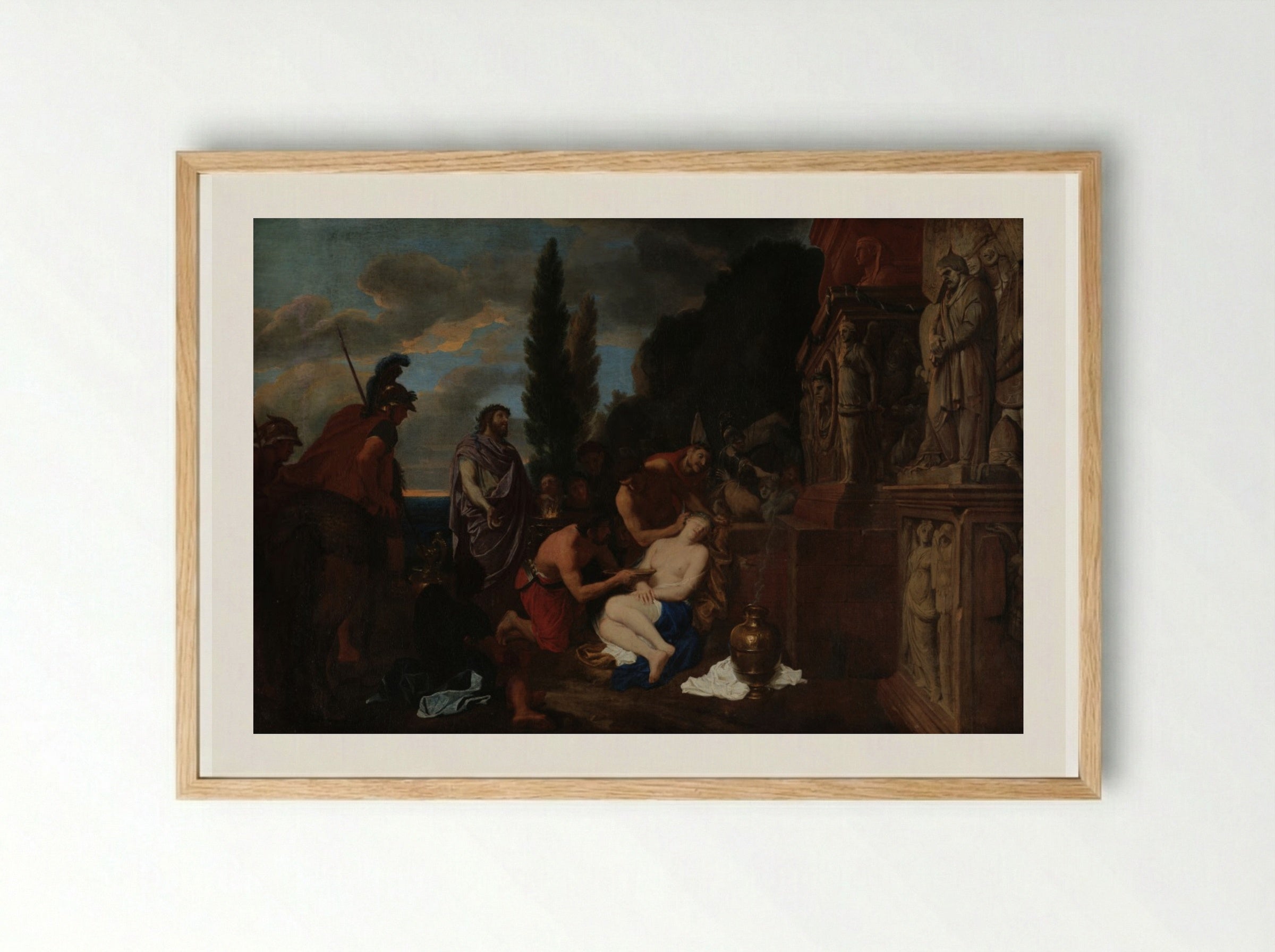 Sacrifice of Iphigenia - Gérard de Lairesse - Framed Print Wood