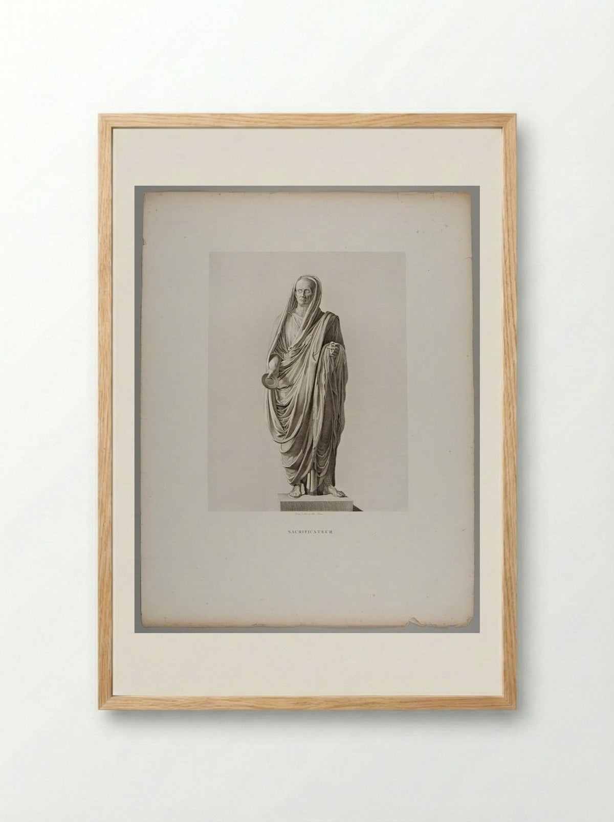 Sacrificer, after the Antique - Pierre Louis Henri Laurent - Framed Print Wood