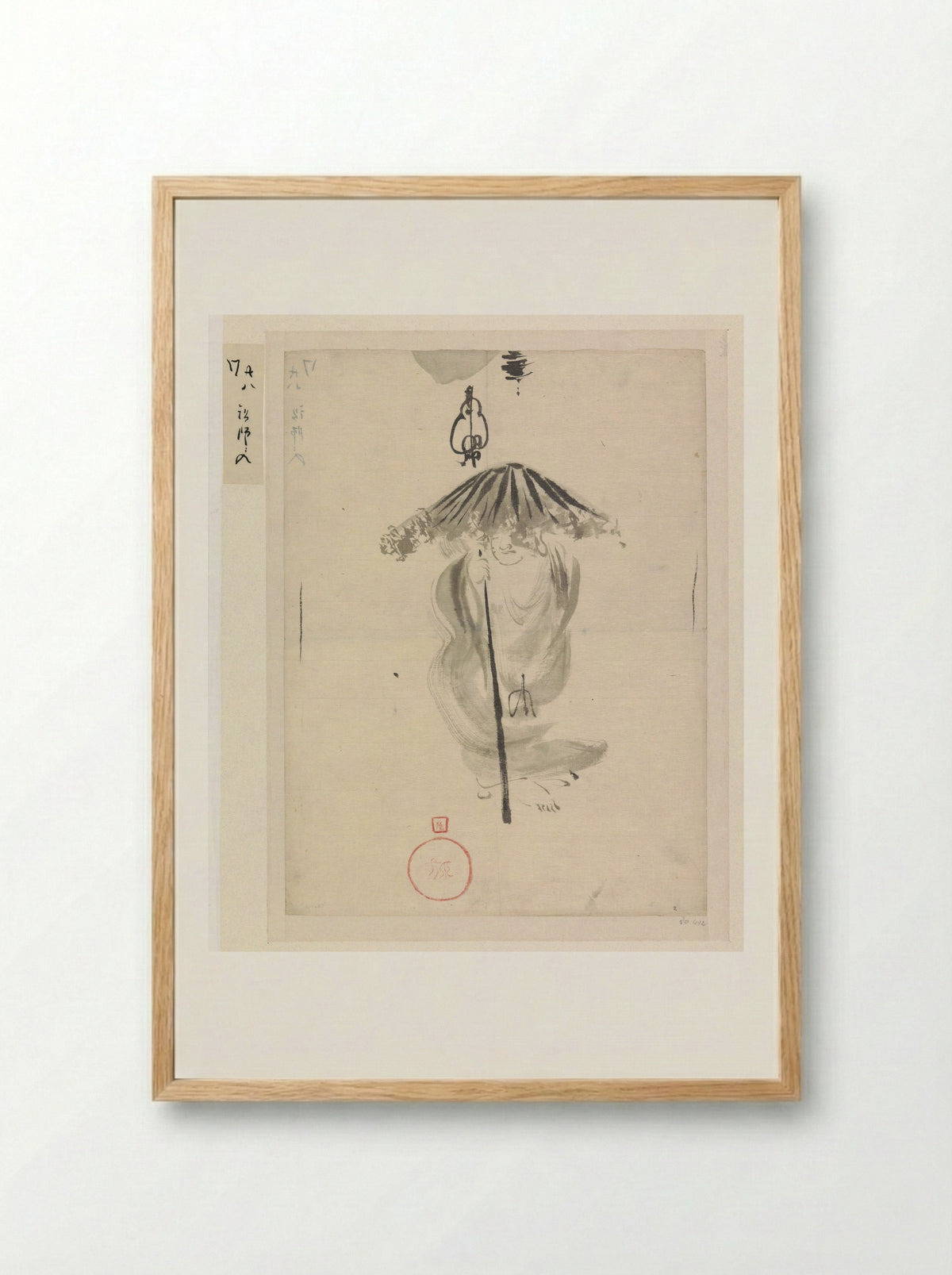 Sage Under a Parasol - Ichirakasai - Framed Print Wood
