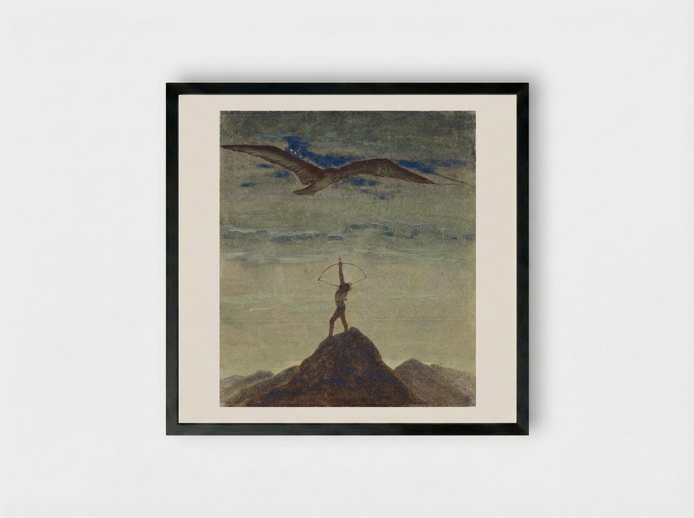 Sagittarius - Mikalojus Konstantinas Čiurlionis - Framed Print Black